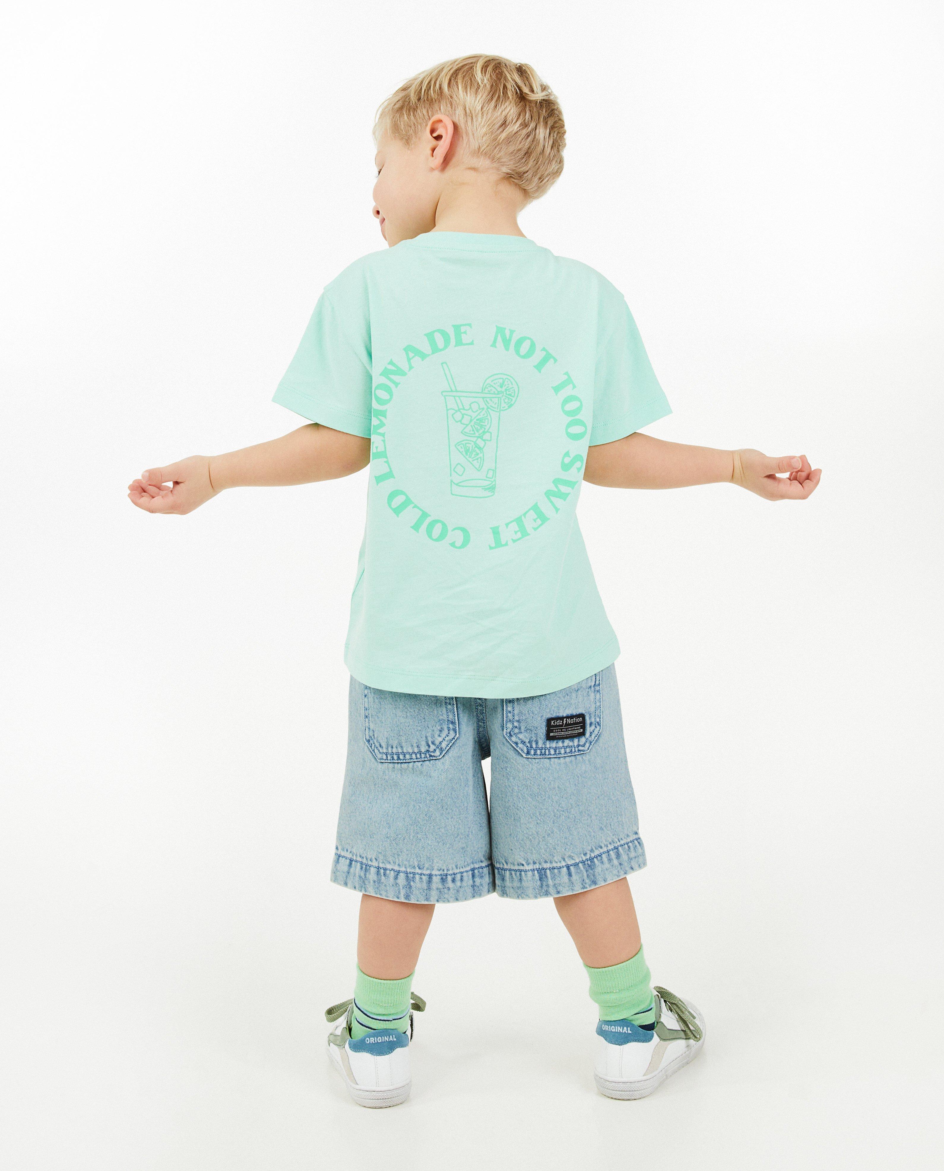 T-shirt met reliëfprint - null - Kidz Nation