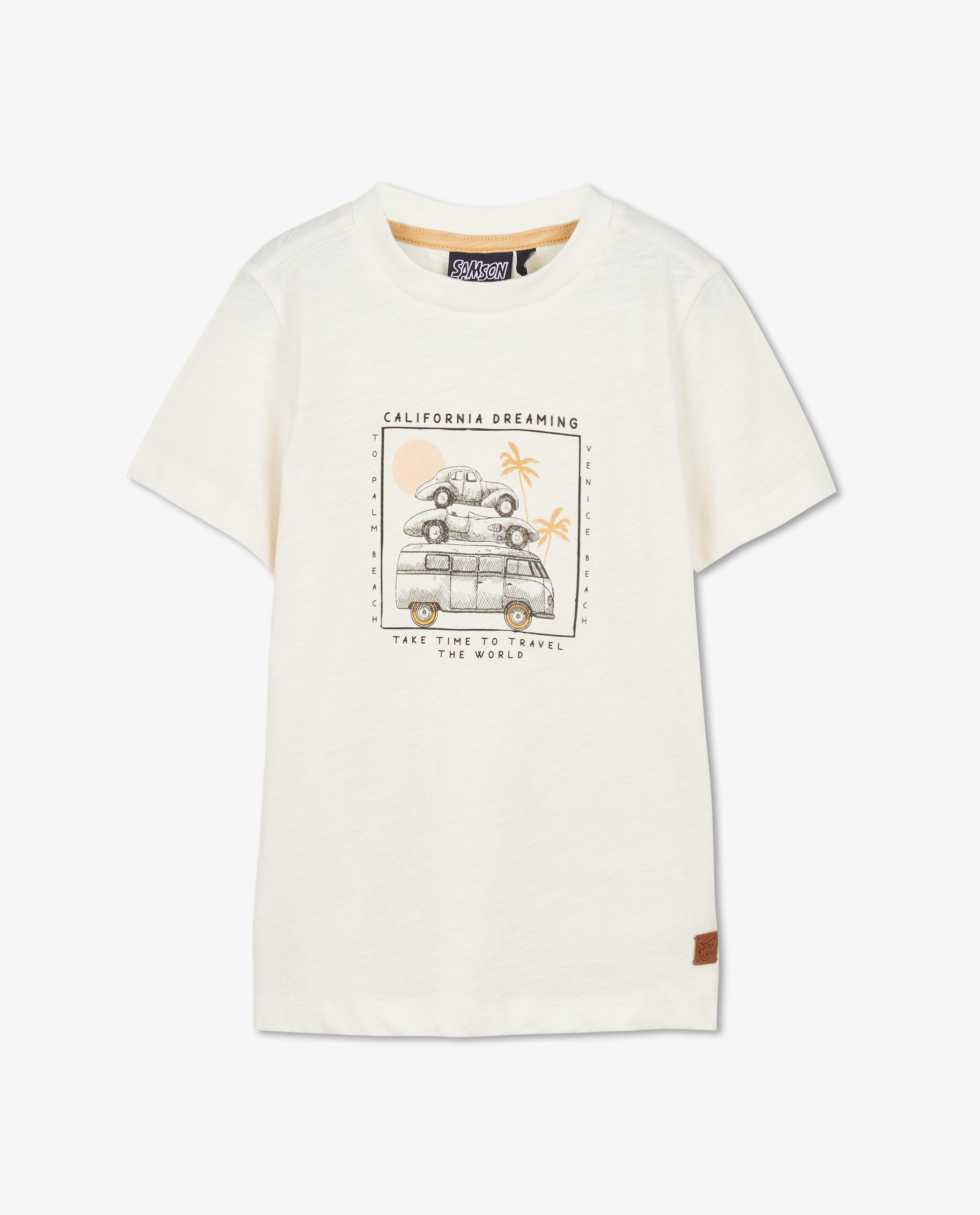T-shirts - T-shirt met reliëfprint