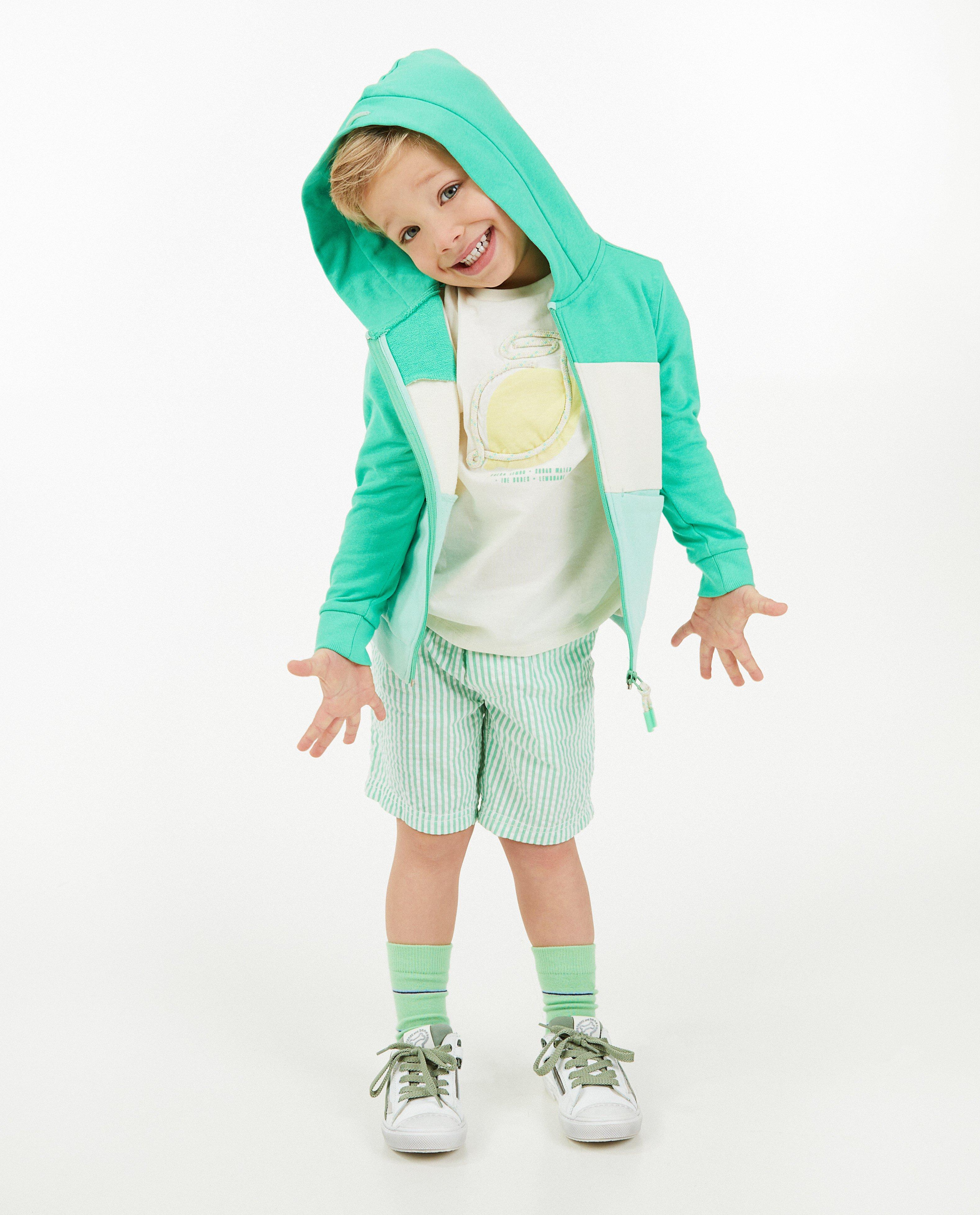 Sweatvest met color block - null - Kidz Nation