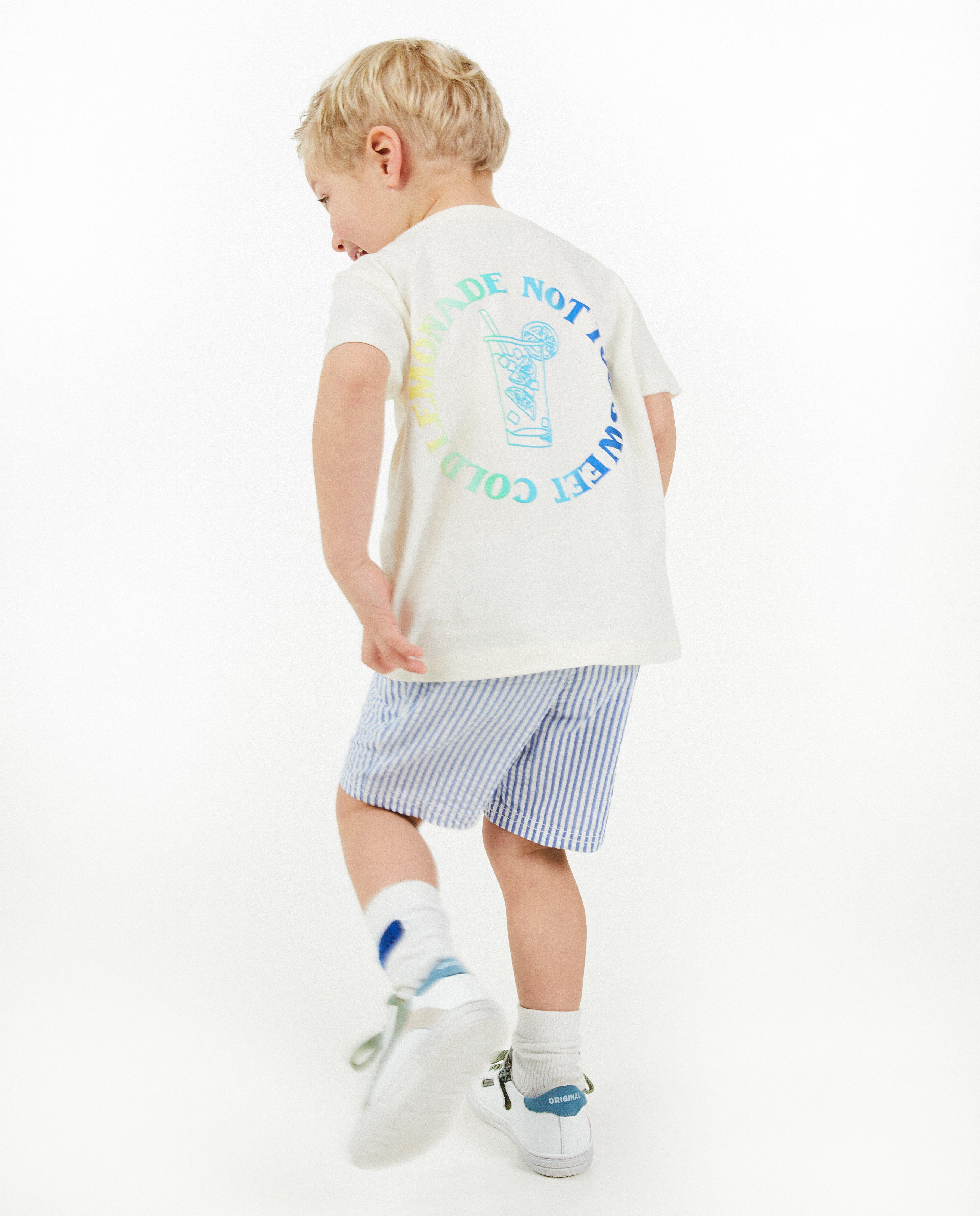 Wit T-shirt met print - null - Kidz Nation