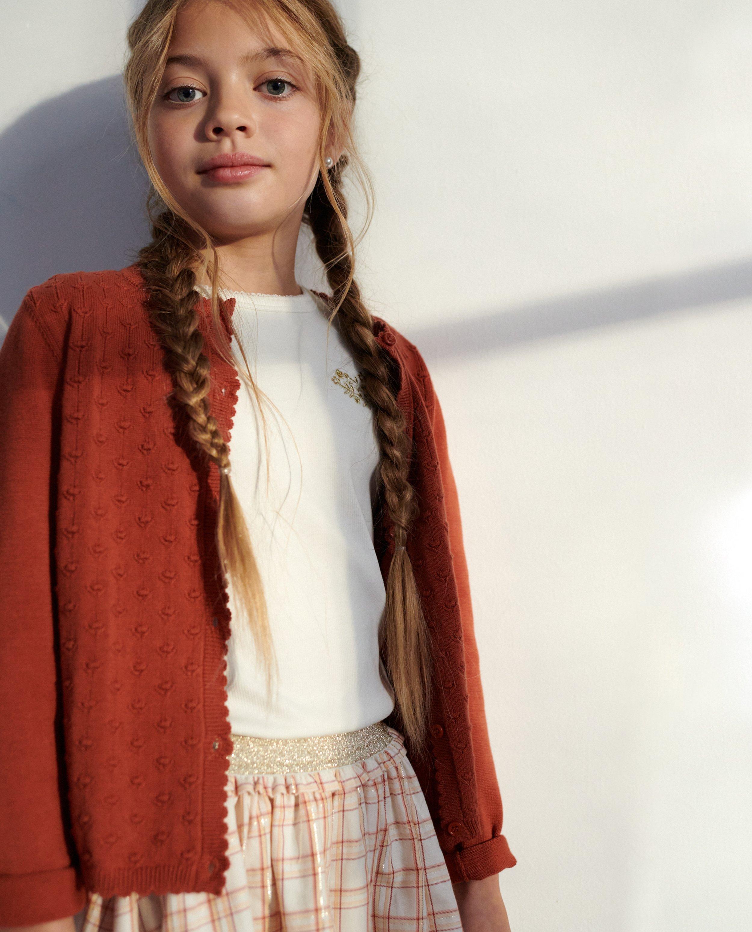 Cardigan rouge-brun, Communion - null - Milla Star