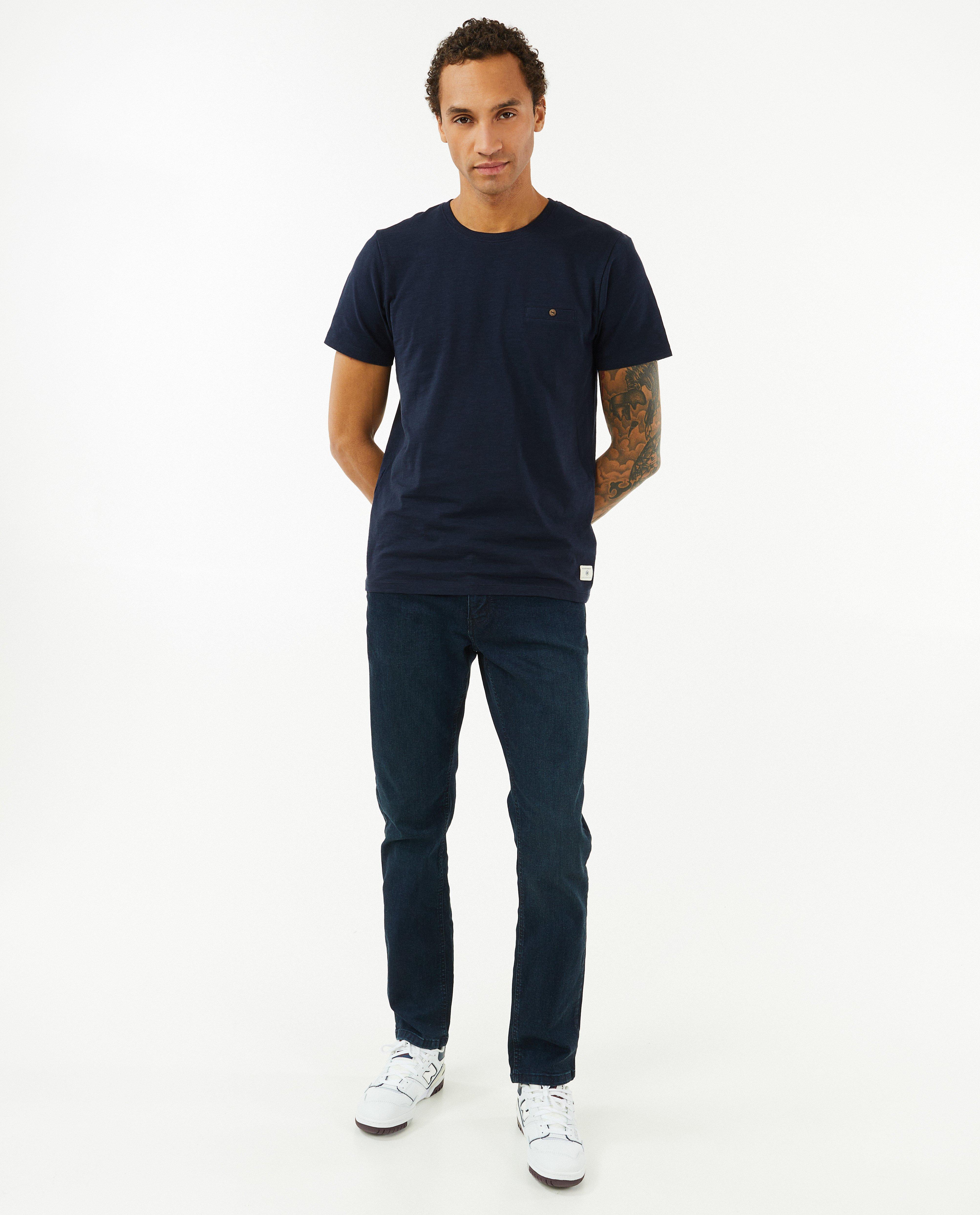 Donkerblauwe jeans, regular fit - null - Brams Paris