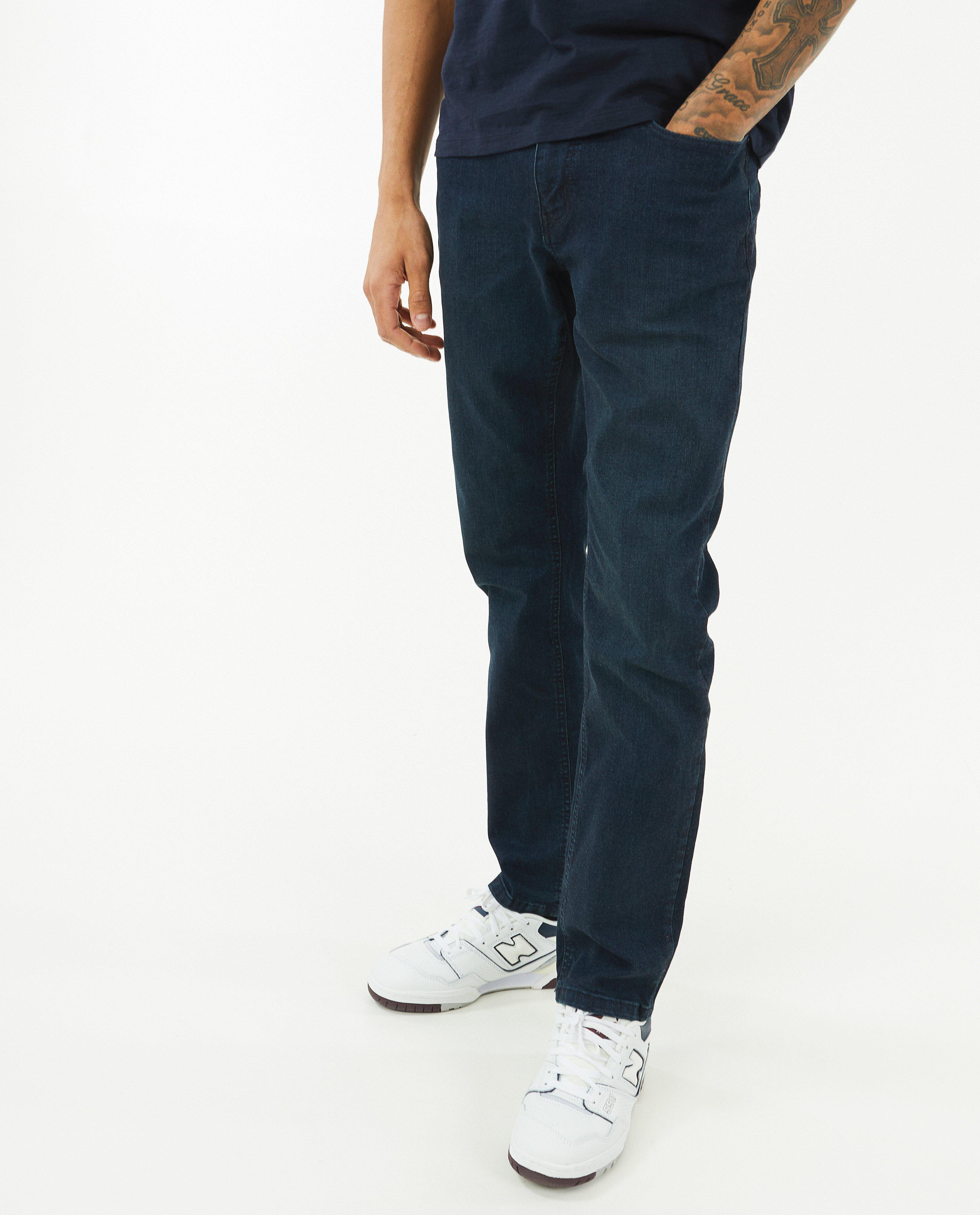 Jeans - Donkerblauwe jeans, regular fit