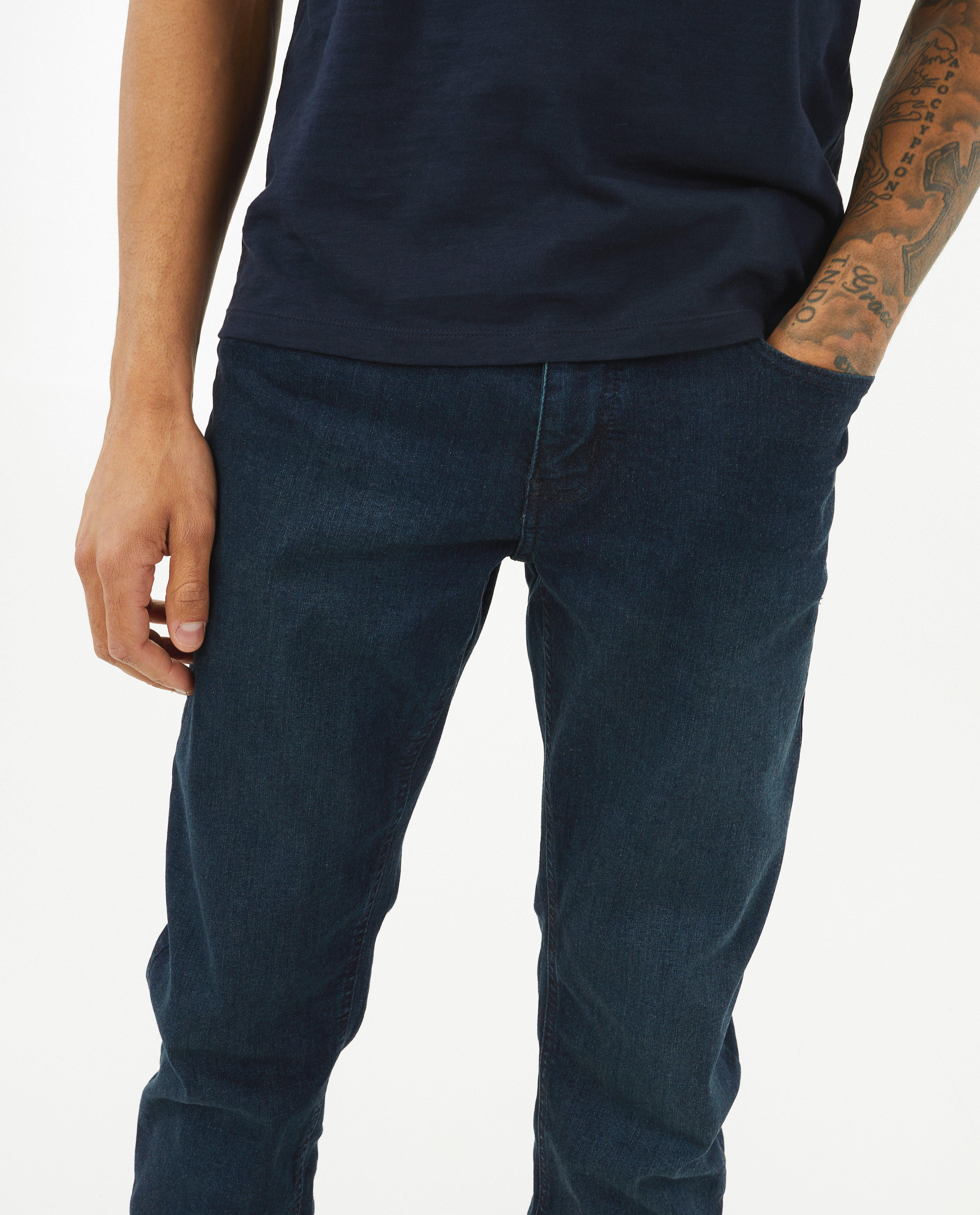 Jeans - Donkerblauwe jeans, regular fit
