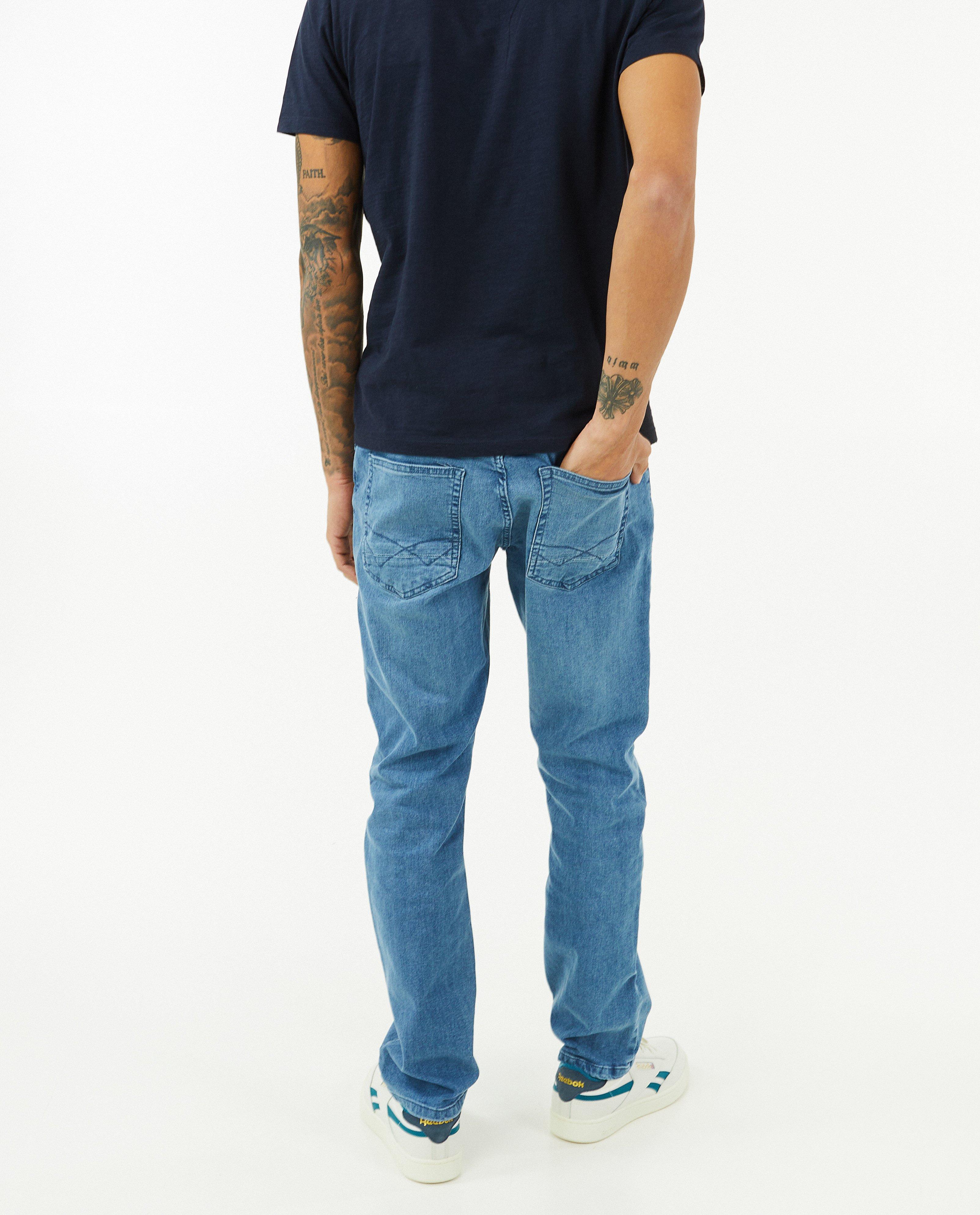 Jeans - Blauwe jeans, regular fit
