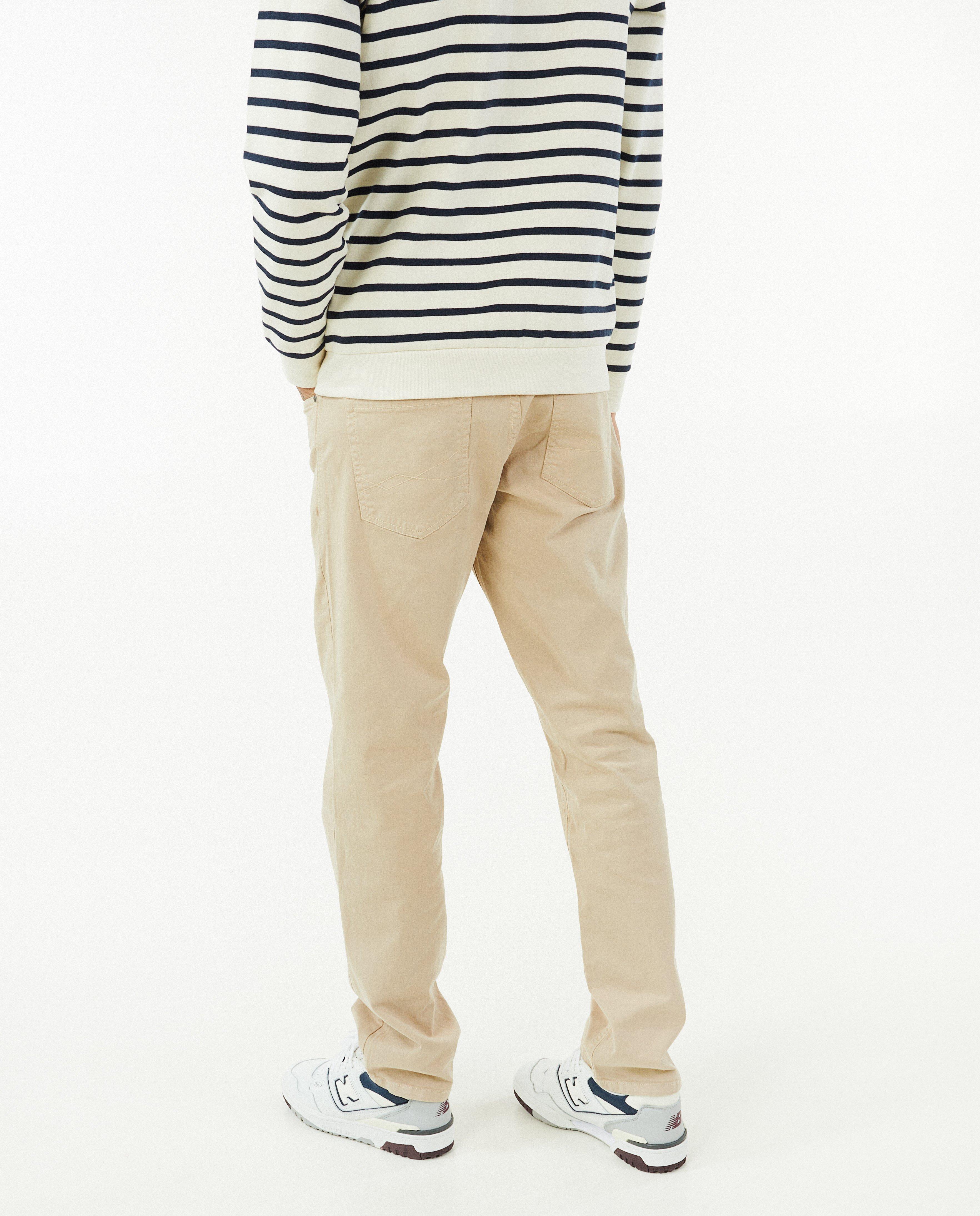 Broeken - Beige broek, regular fit