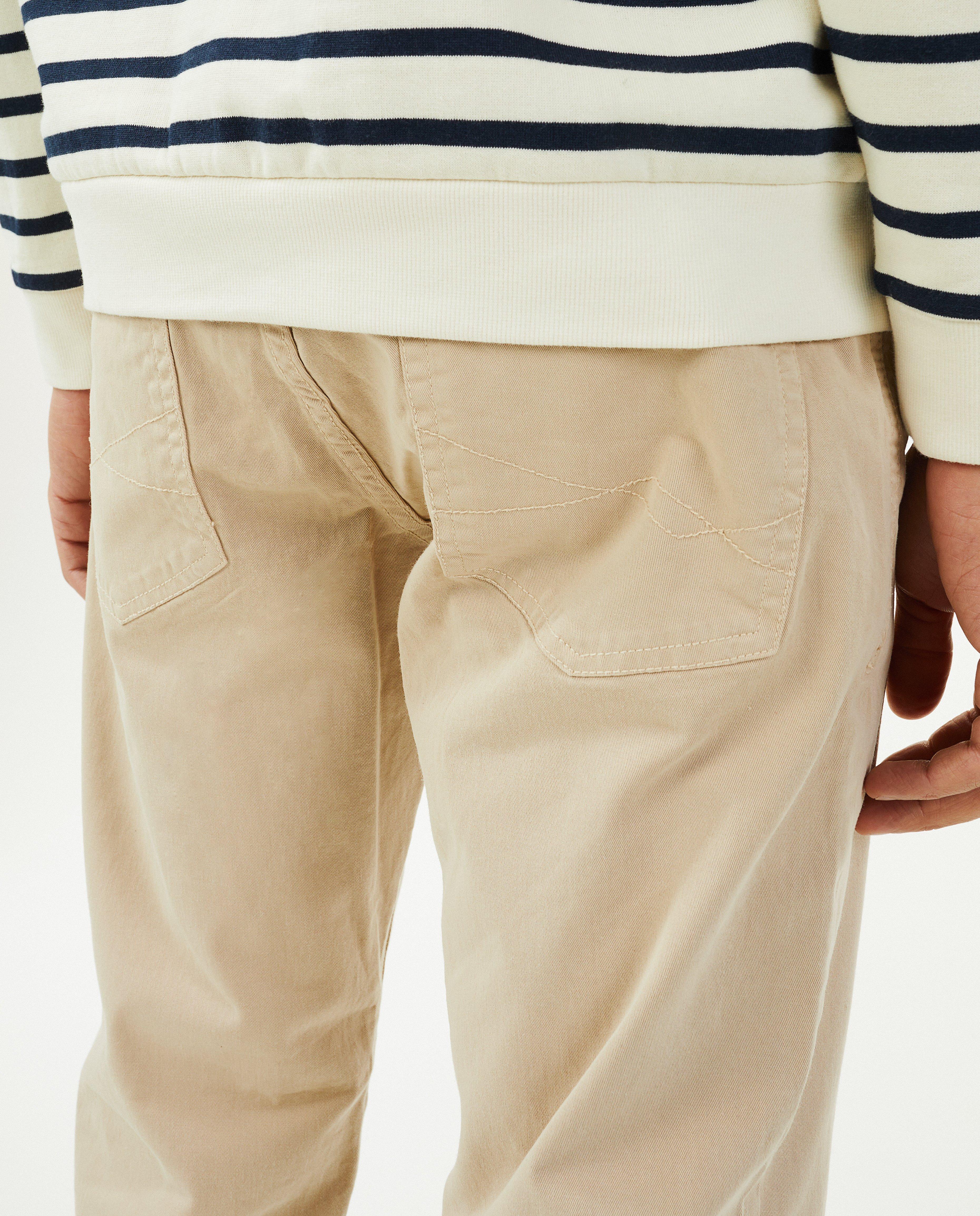 Broeken - Beige broek, regular fit