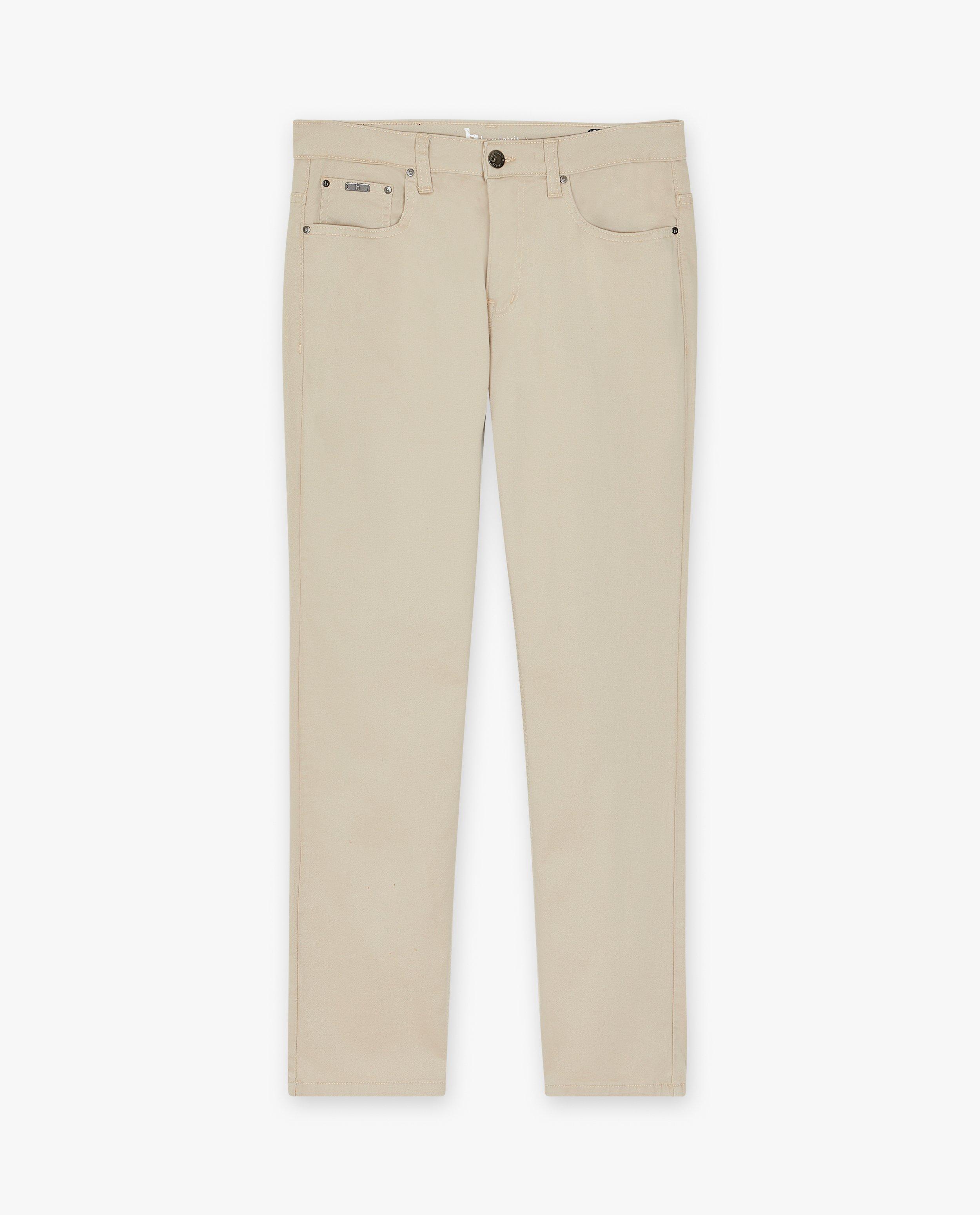 Broeken - Beige broek, regular fit