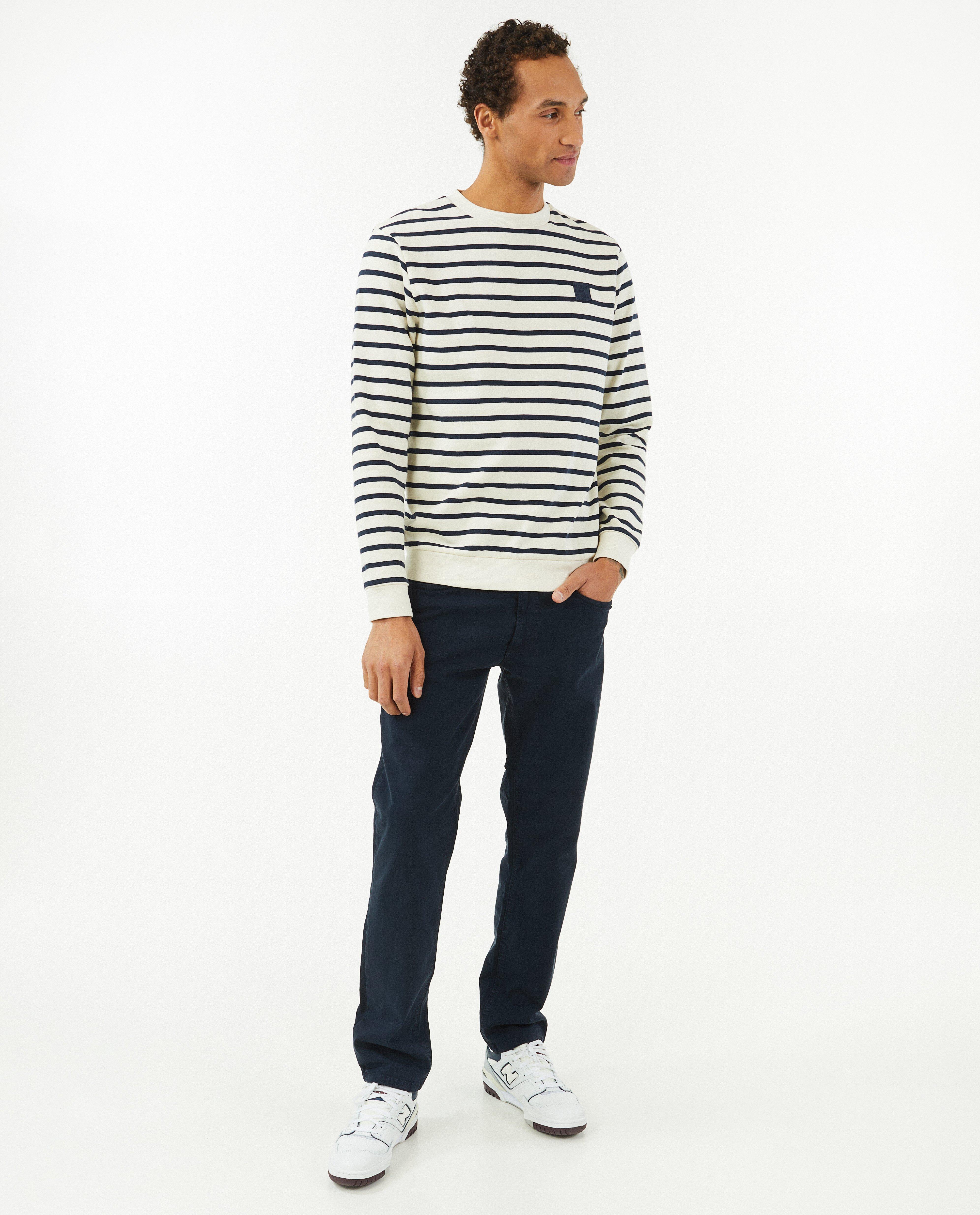 Donkerblauwe broek, regular fit - null - Brams Paris