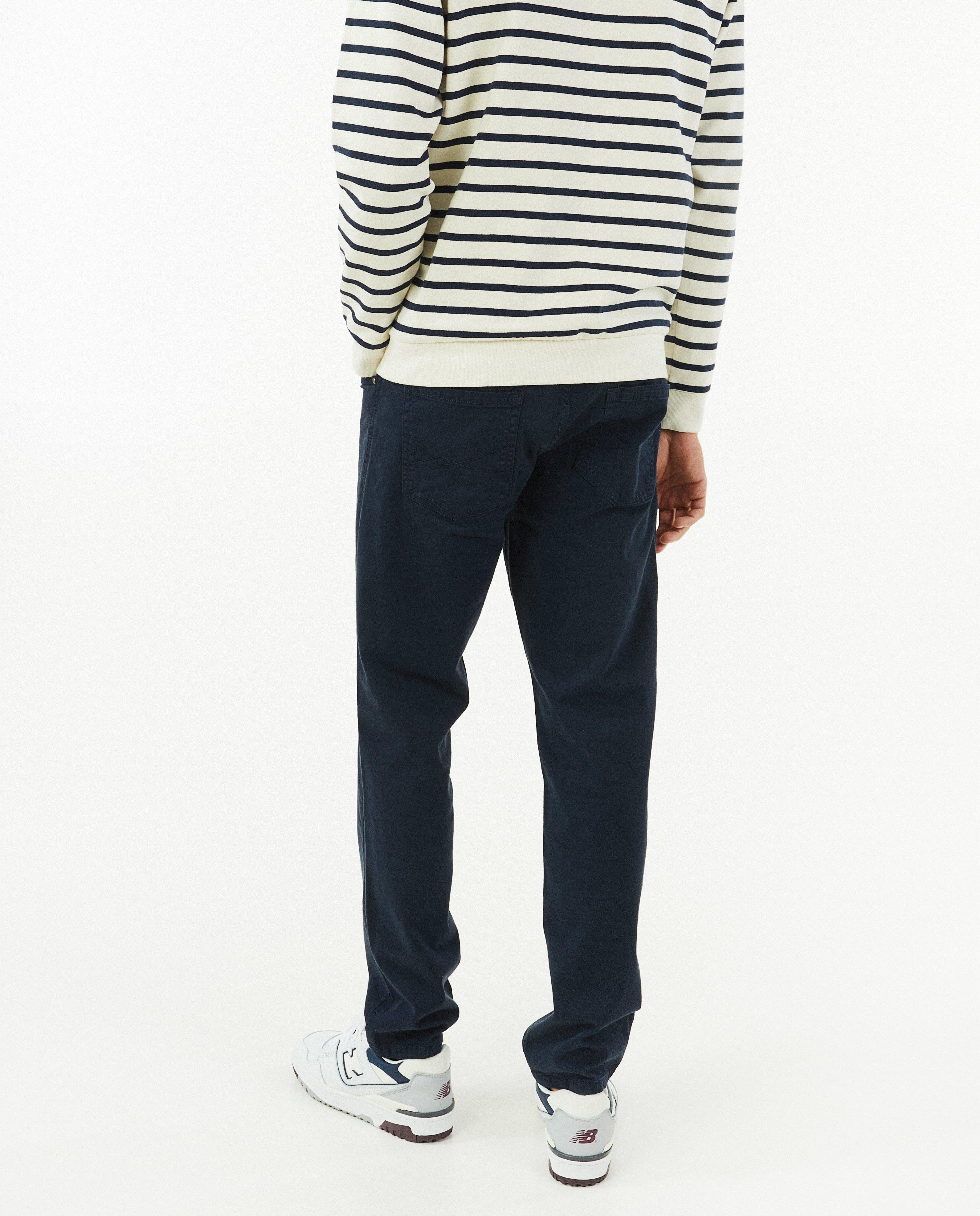 Broeken - Donkerblauwe broek, regular fit