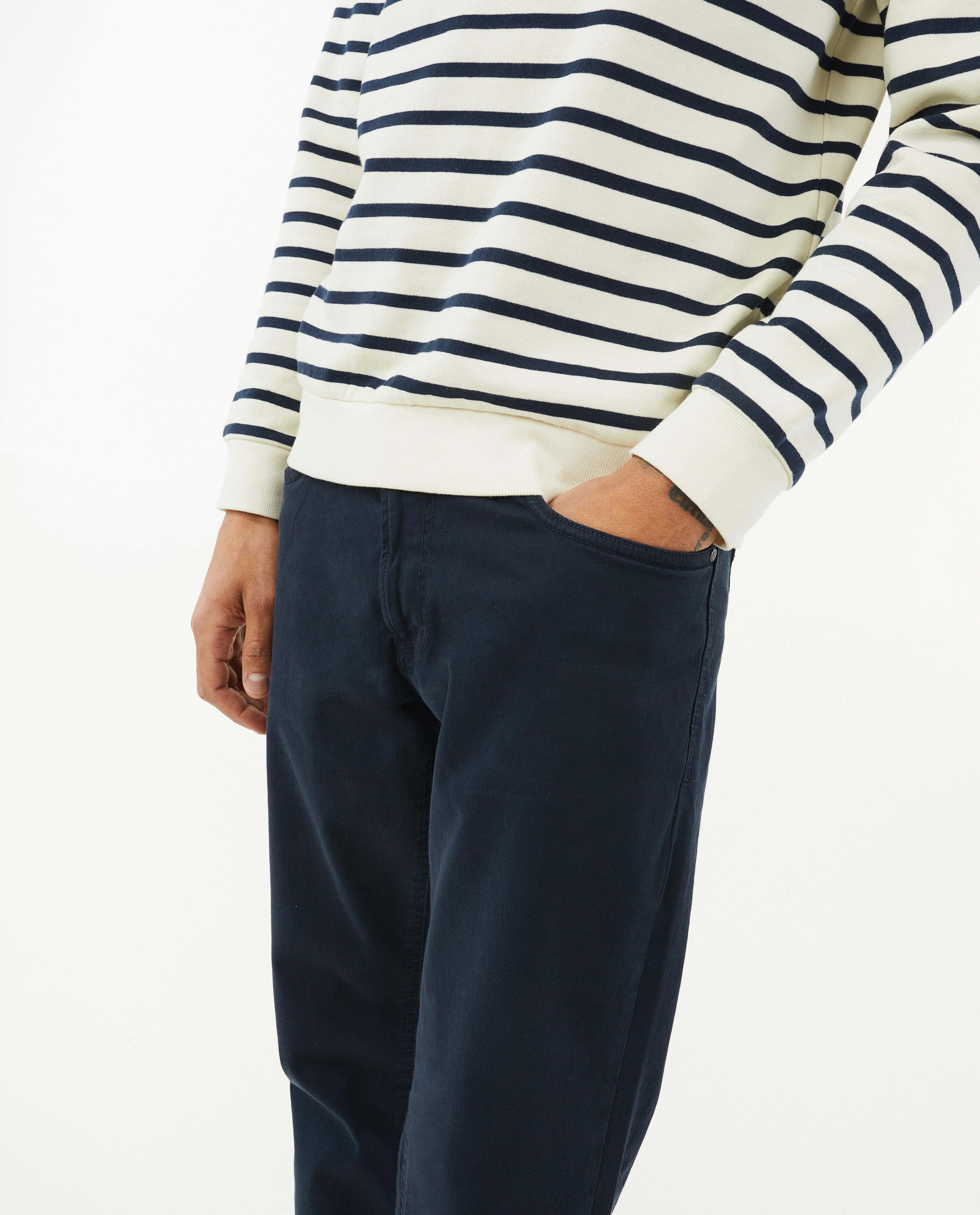 Broeken - Donkerblauwe broek, regular fit