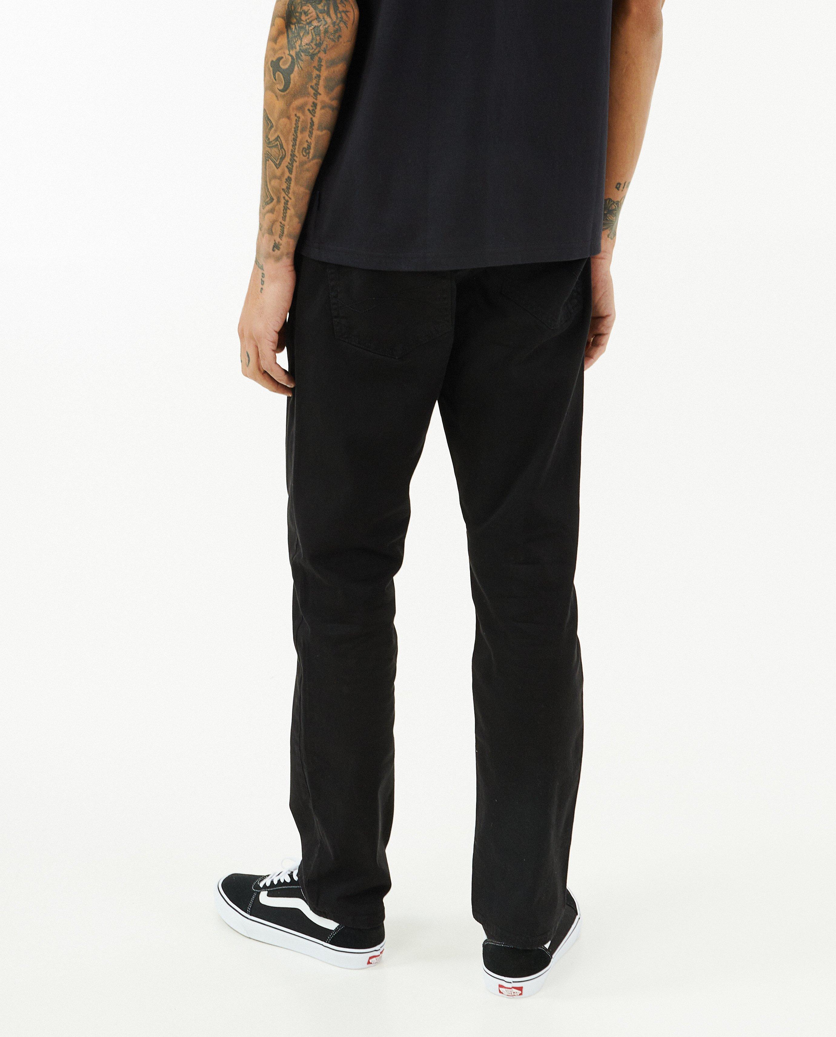 Broeken - Zwarte broek, regular fit