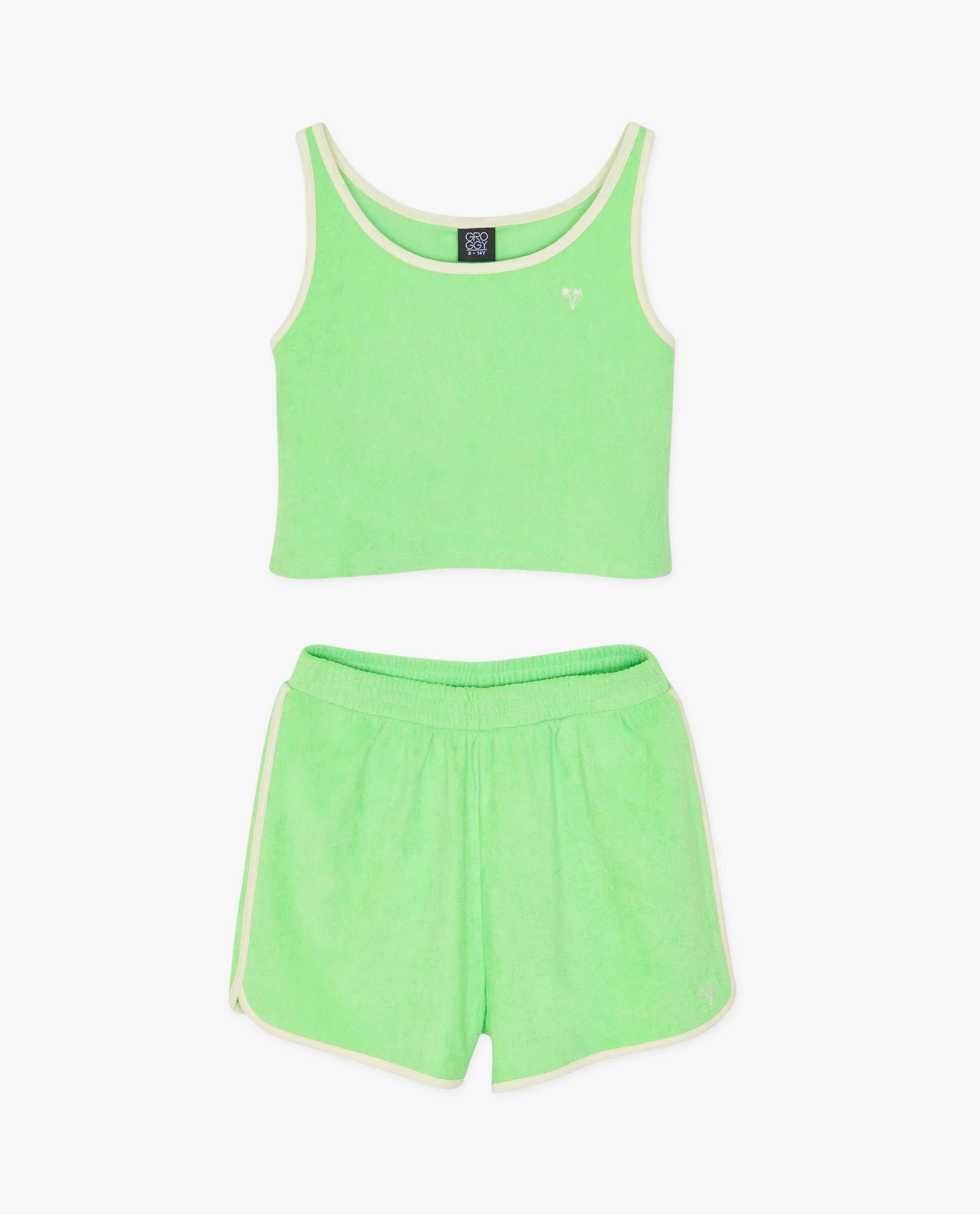 Sets - Groene set van badstof