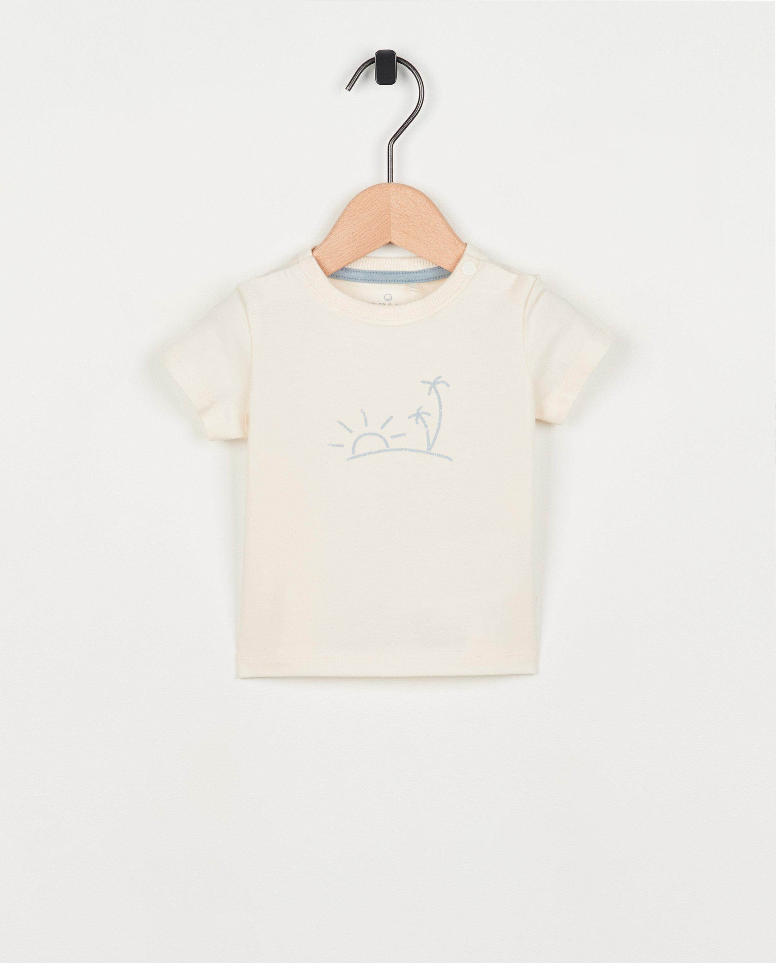 T-shirt blanc à imprimé - null - Newborn 50-68