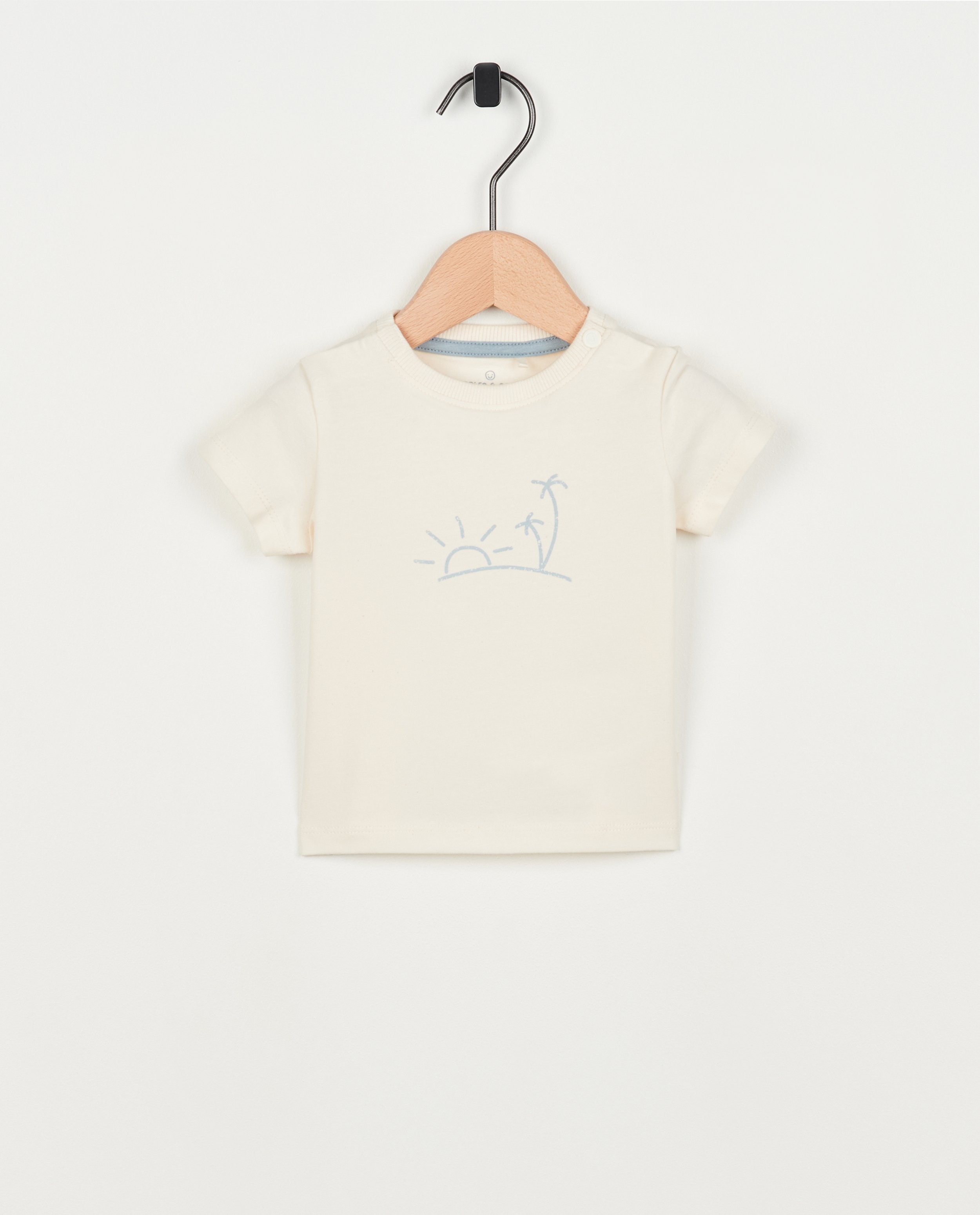 Wit T-shirt met print - null - Newborn 50-68