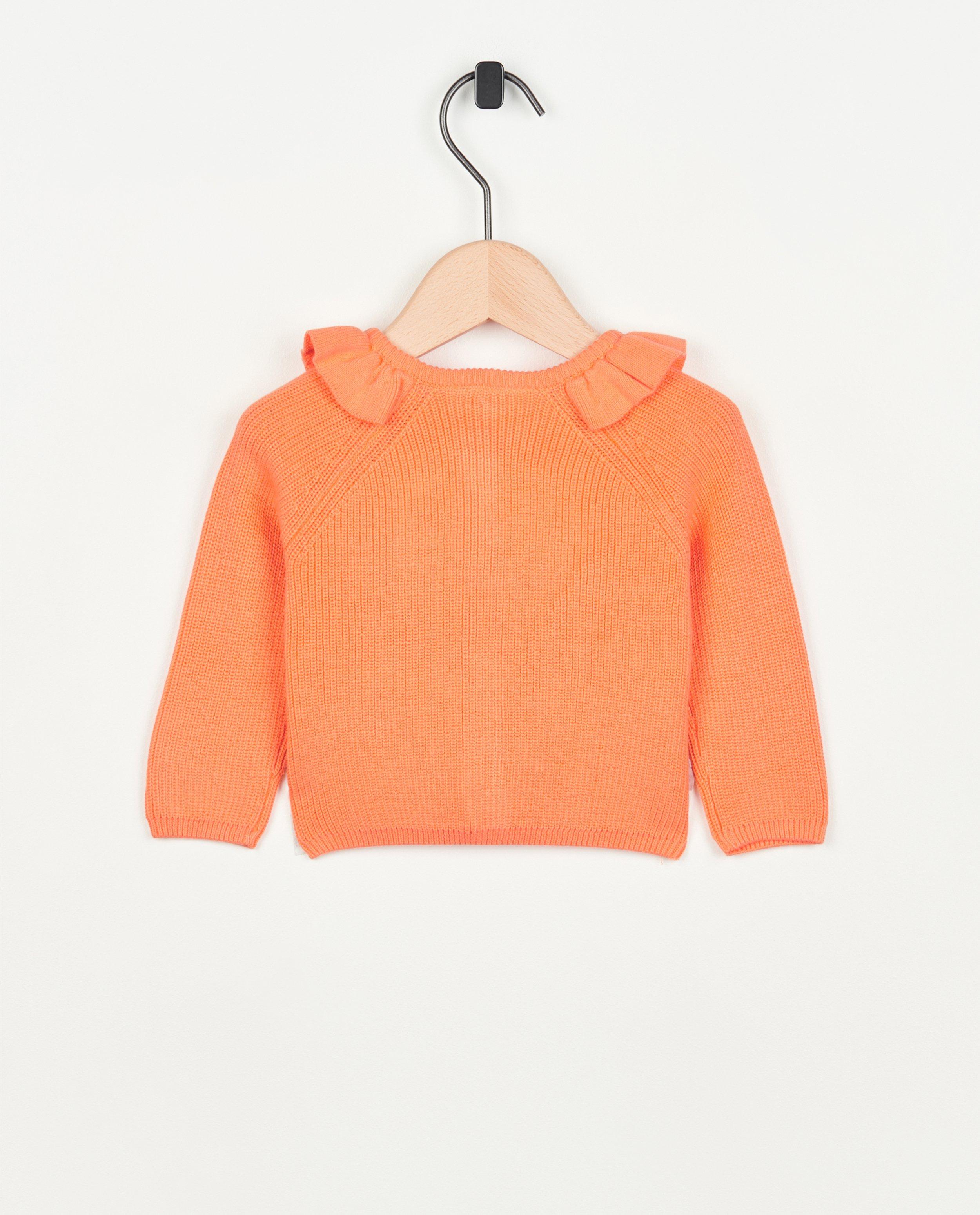 Cardigan - Oranje gebreide cardigan