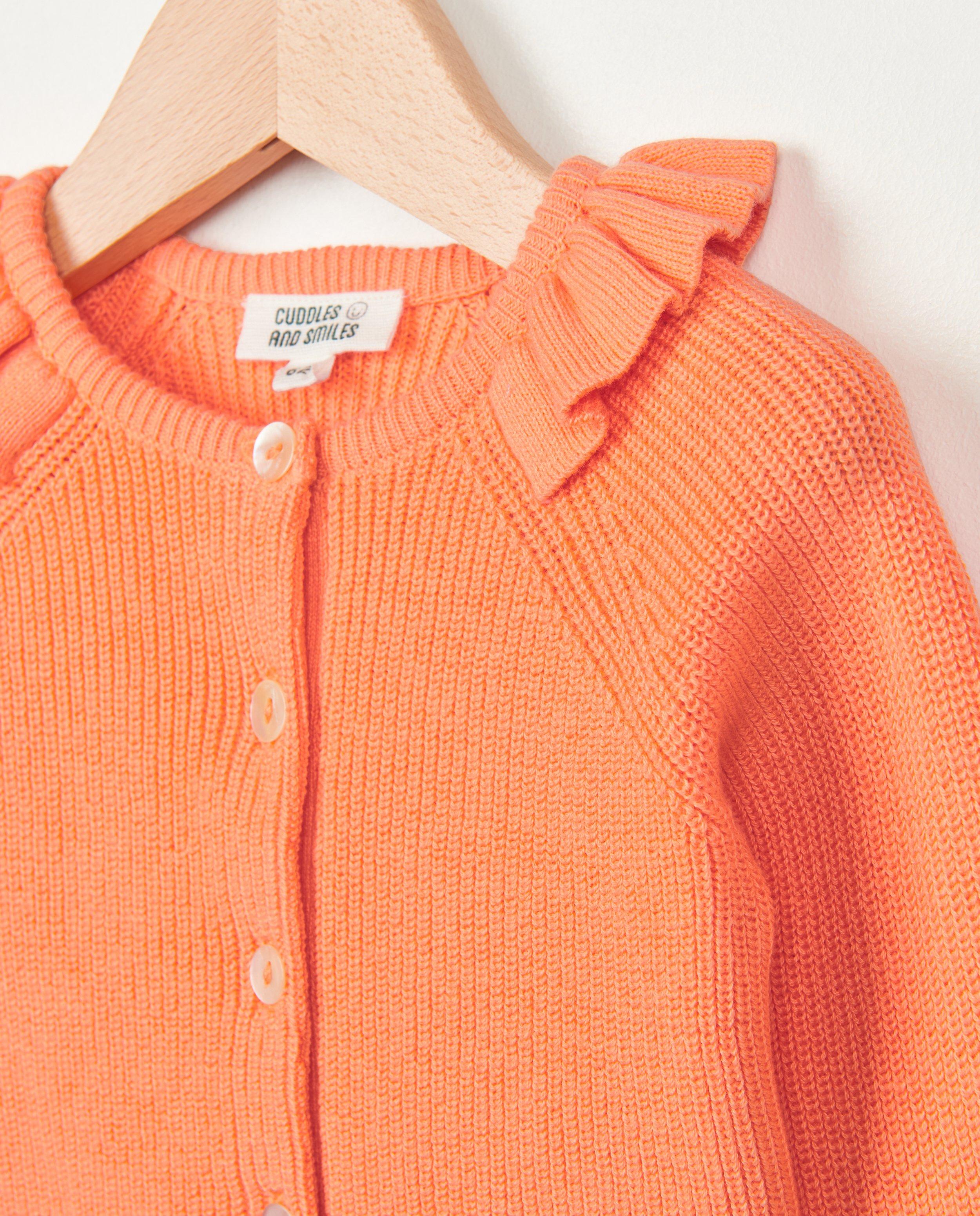 Cardigan - Oranje gebreide cardigan