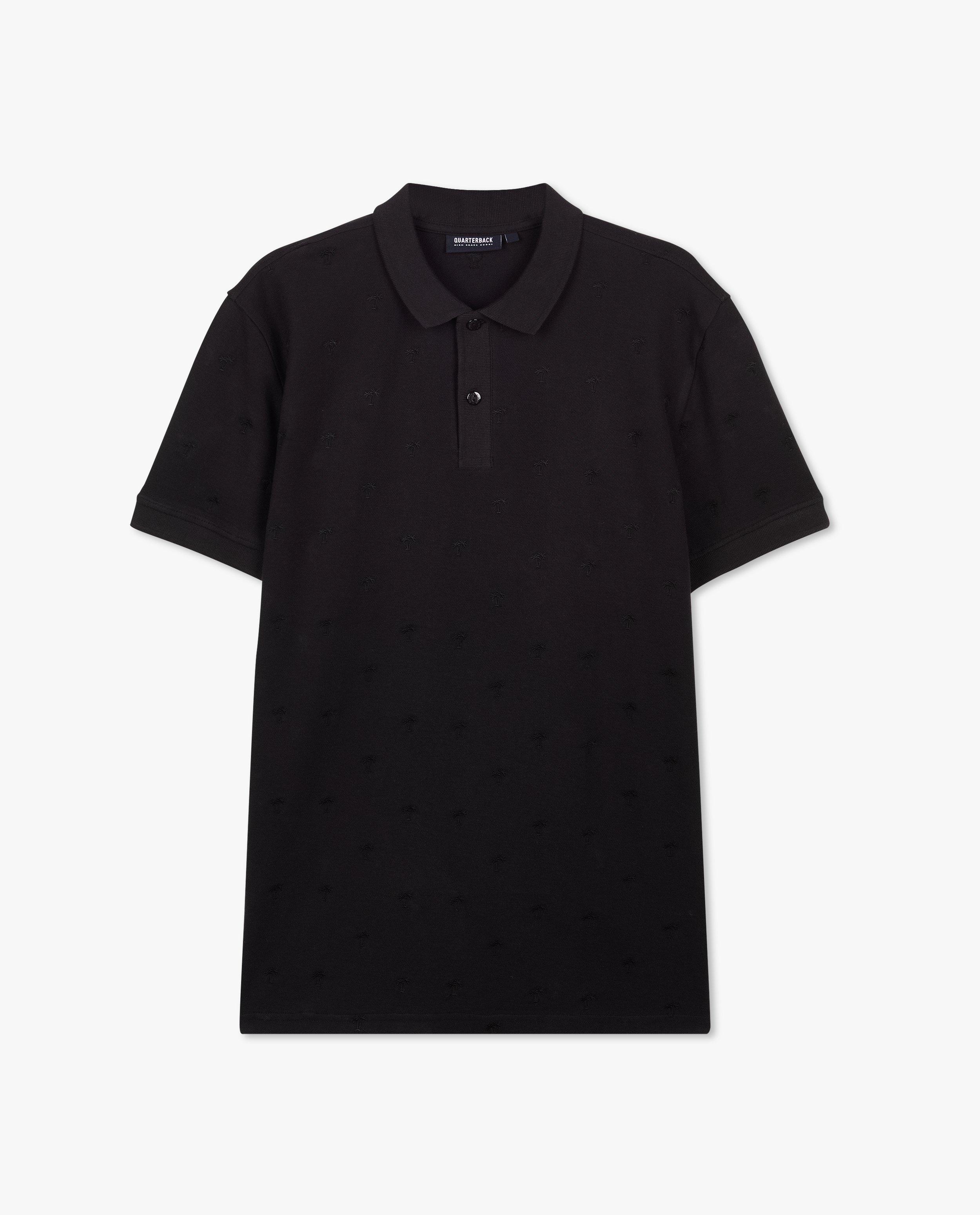 Polo's - Zwarte polo met print