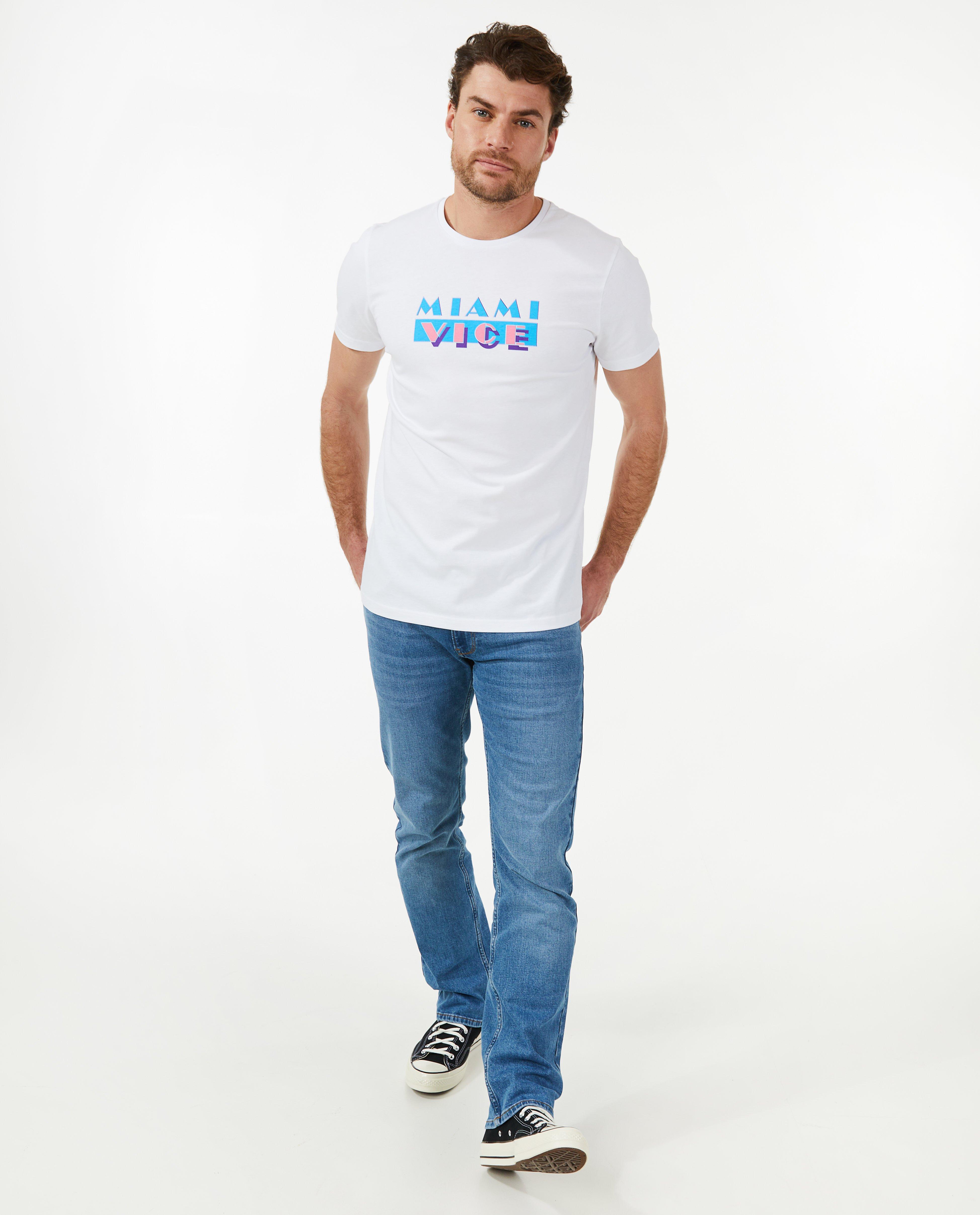 Wit T-shirt, Miami vice - null - JBC