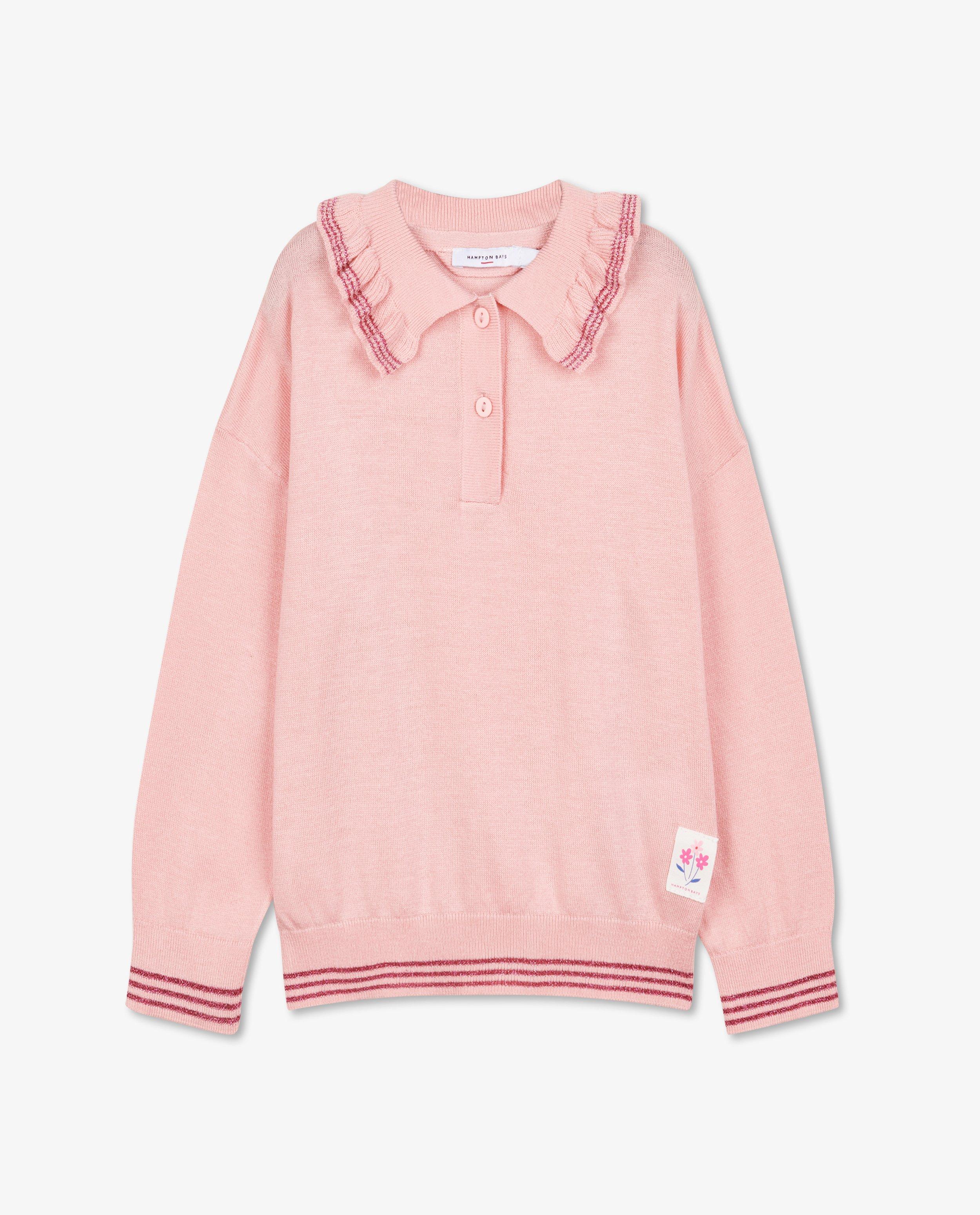 Pulls - Pull rose avec des ruches