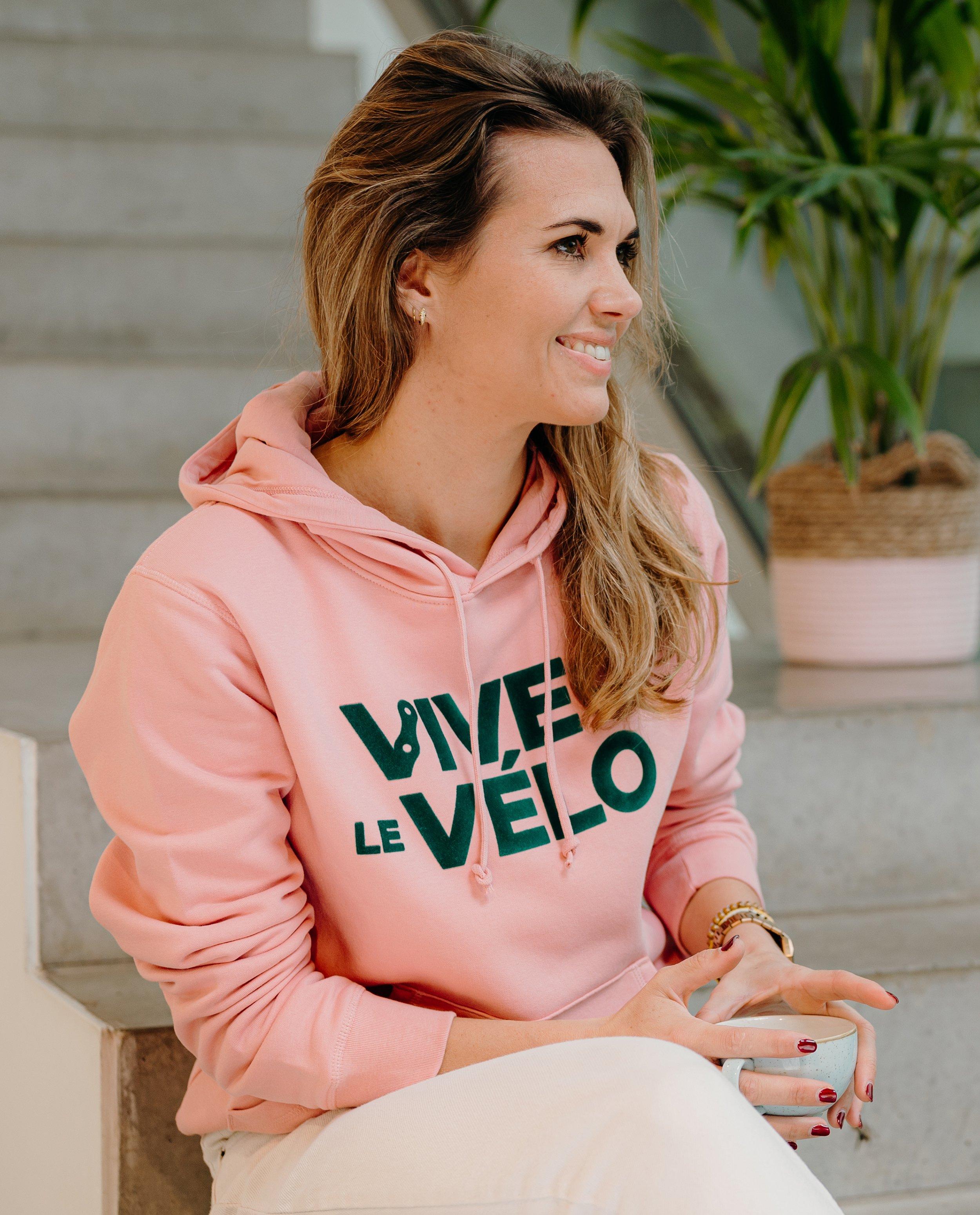 Hoodie bloklogo, dames - null - Vive le vélo