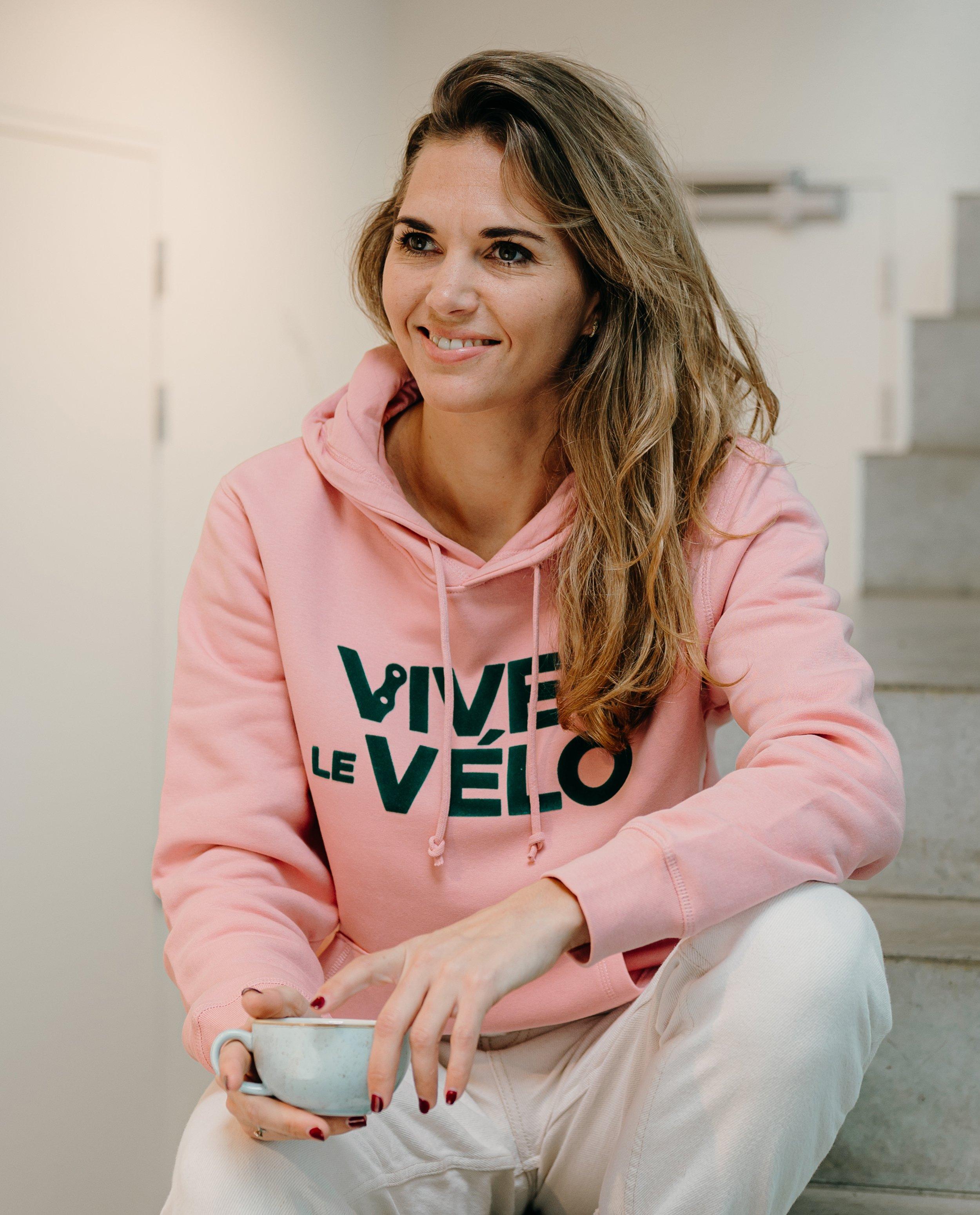 Sweaters - Hoodie bloklogo, dames