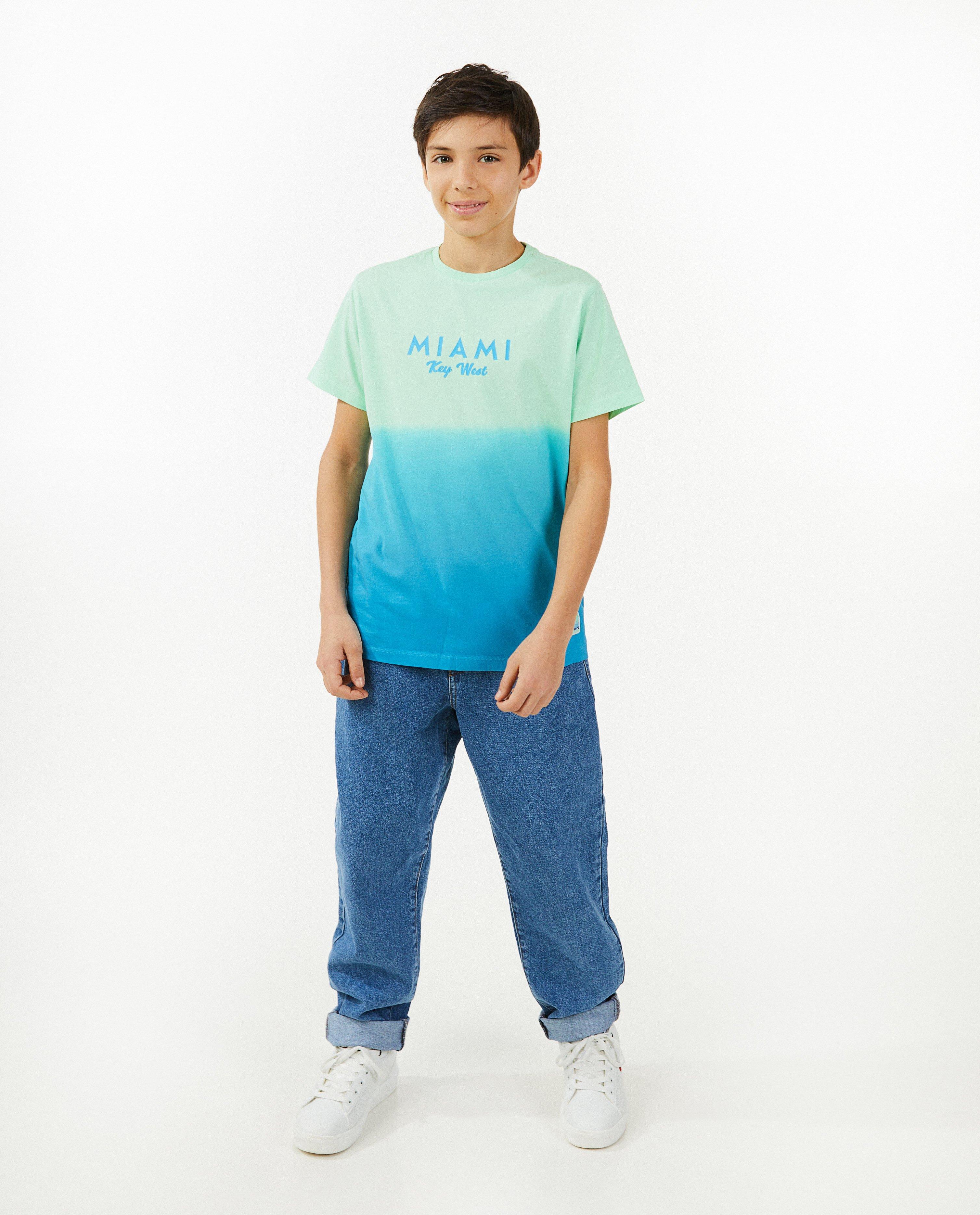 T-shirt met gradiënt - null - Fish & Chips