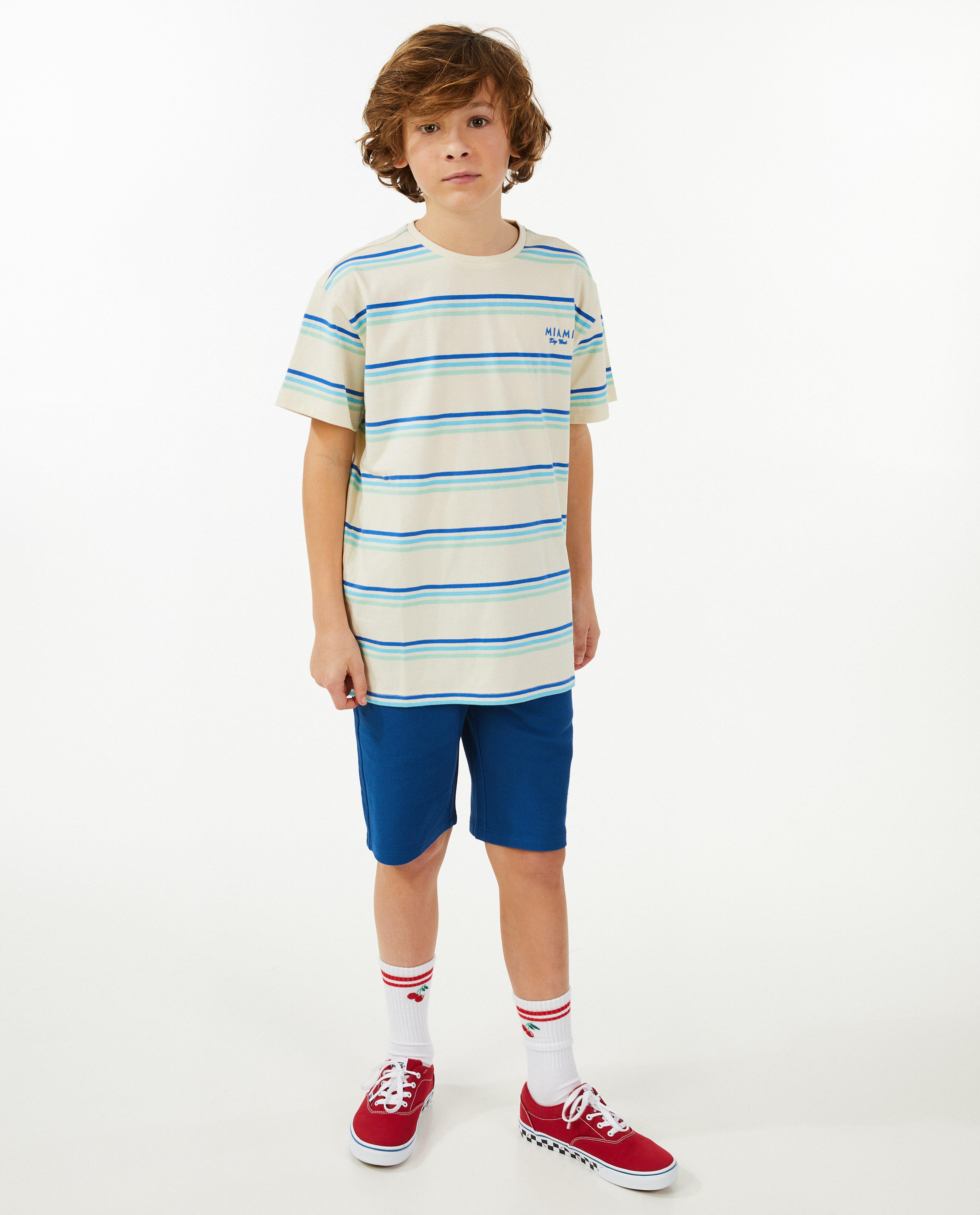T-shirt met strepen - null - Fish & Chips
