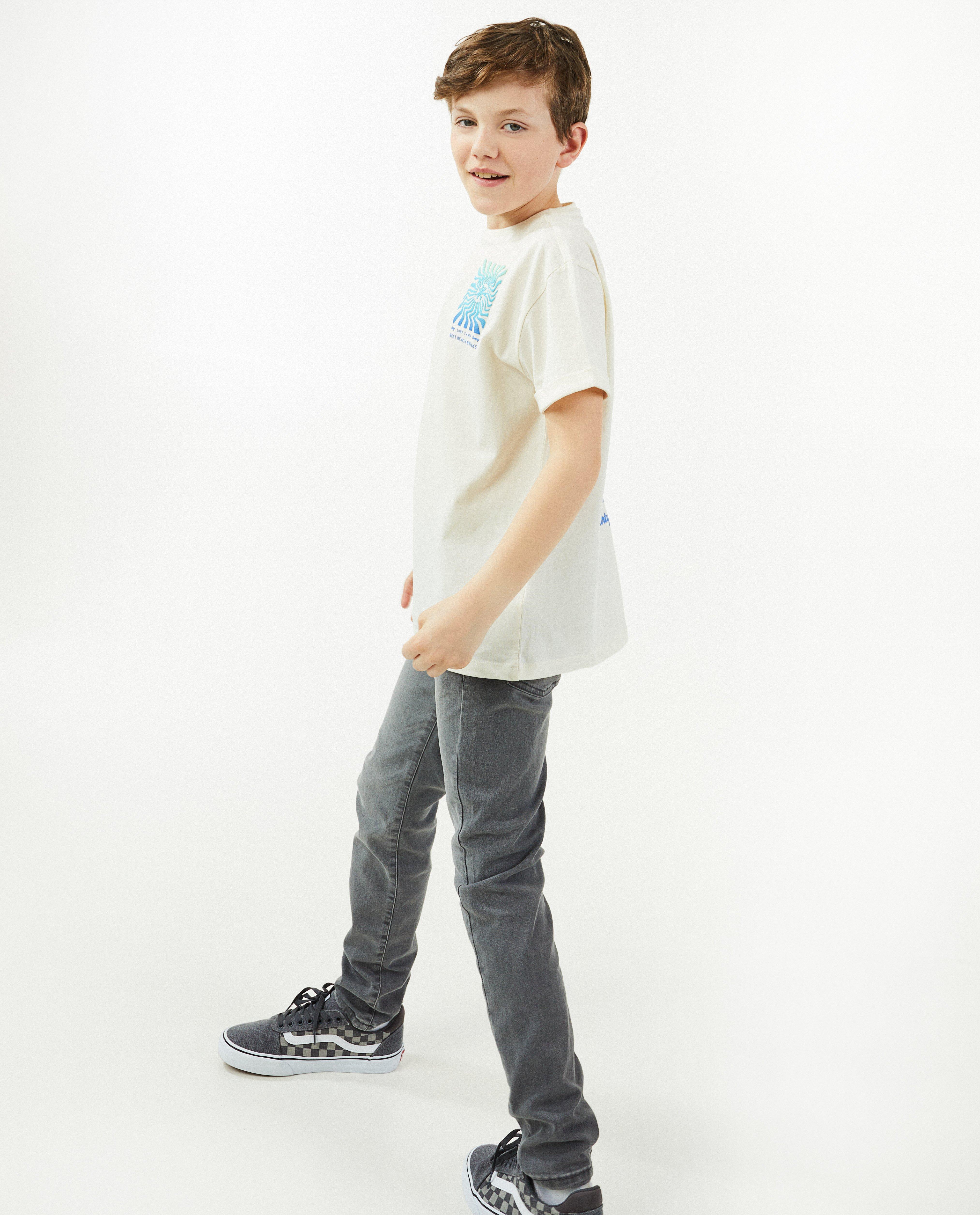 Offwhite T-shirt met print - null - Fish & Chips