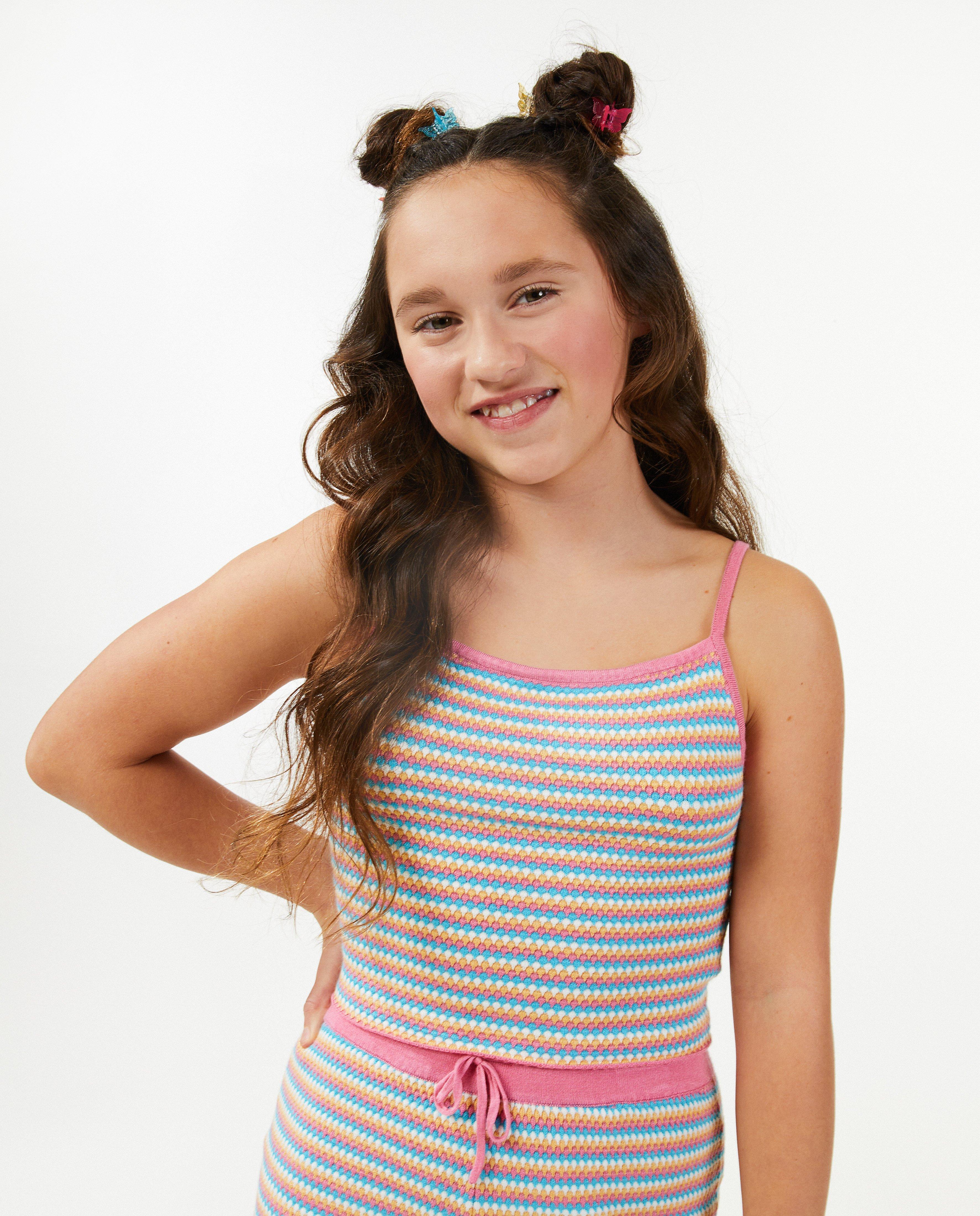 T-shirts - Top rayé en tricot