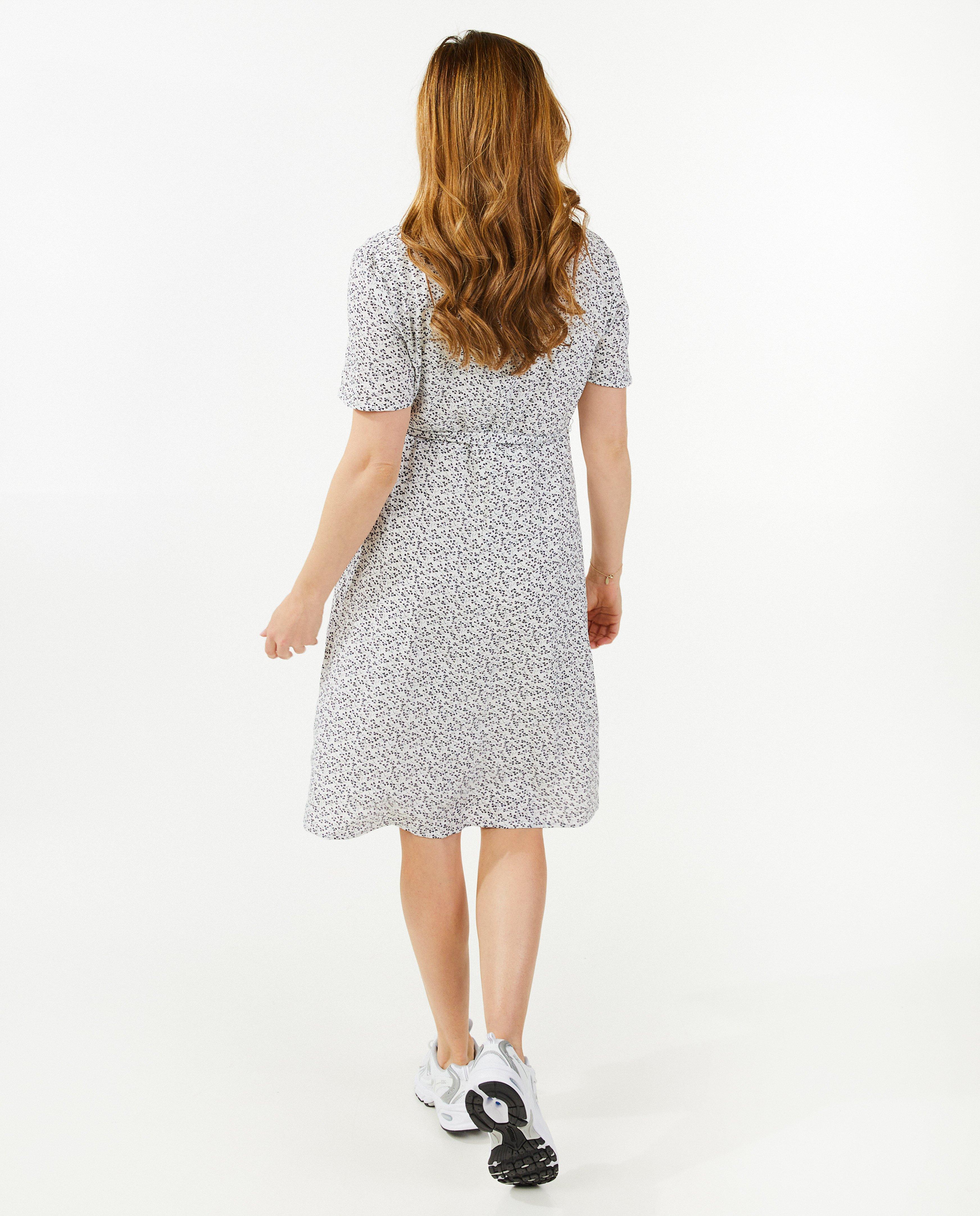 Zwangerschapsjurk met bloemenprint - Product Detail - wit - afbeelding nummer 3