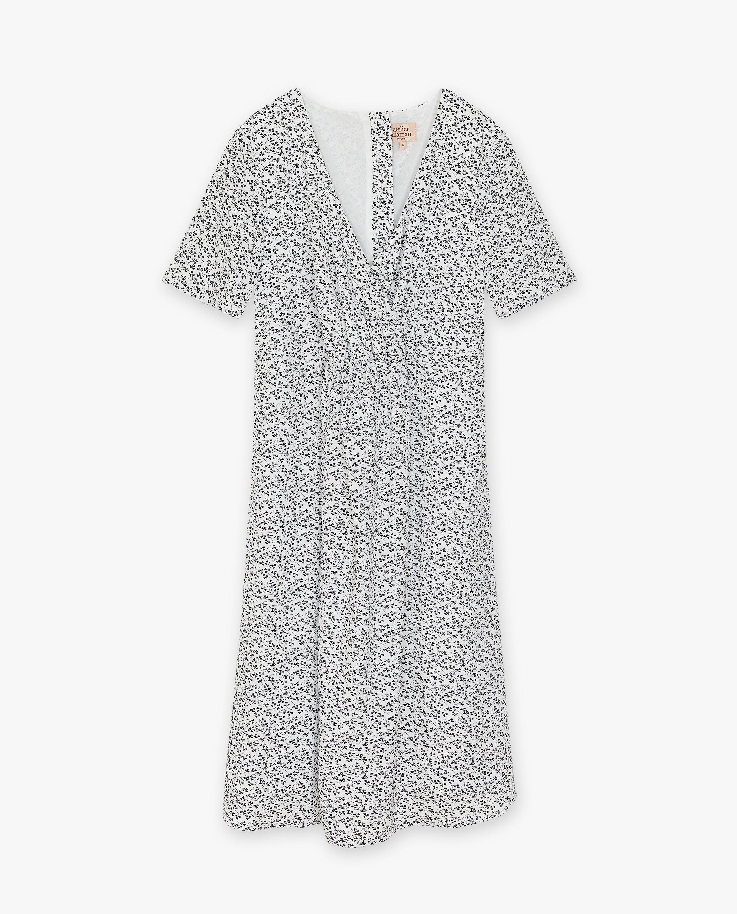 Zwangerschapsjurk met bloemenprint - Product Detail - wit - afbeelding nummer 5