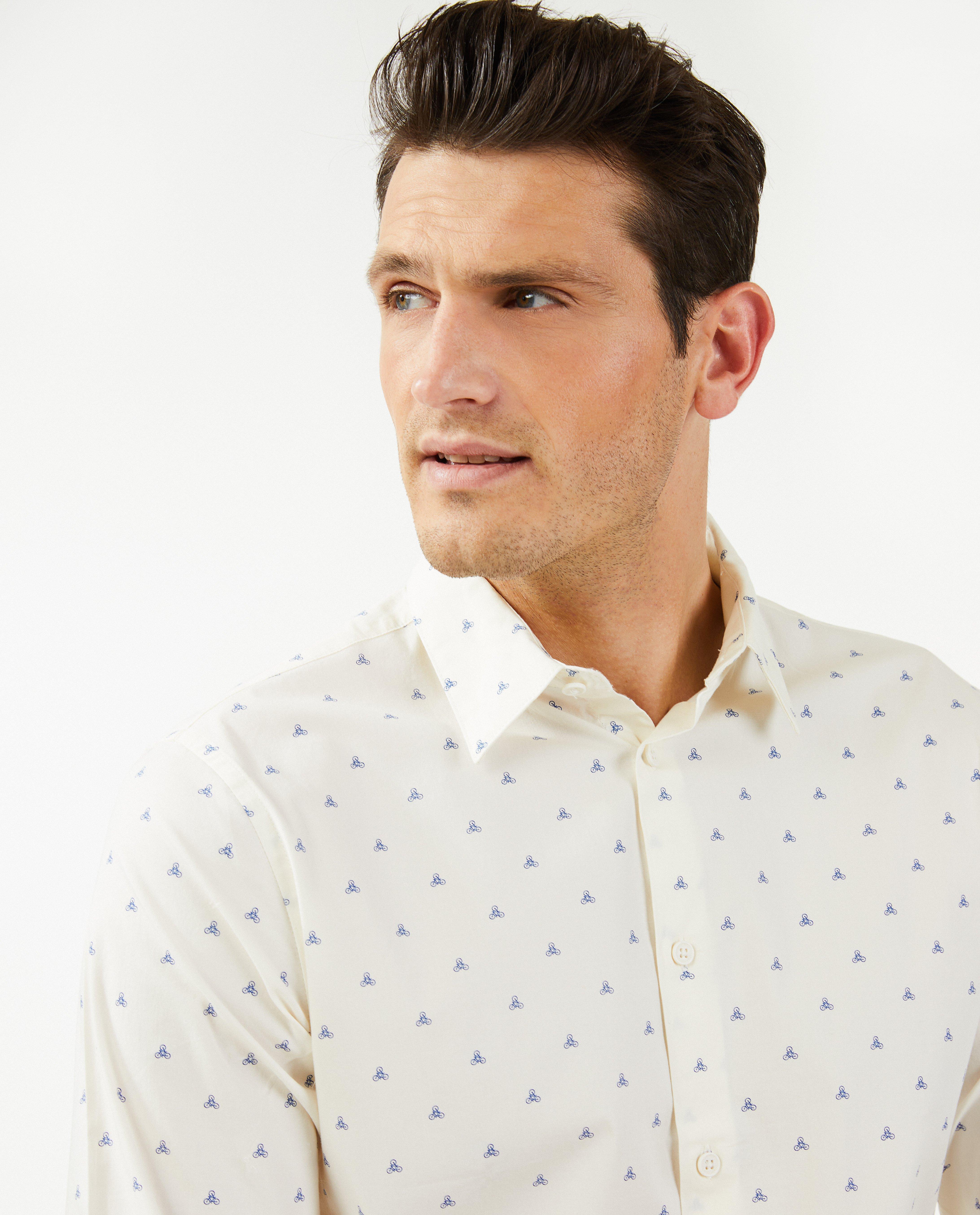 Chemises - Chemise blanche à imprimé