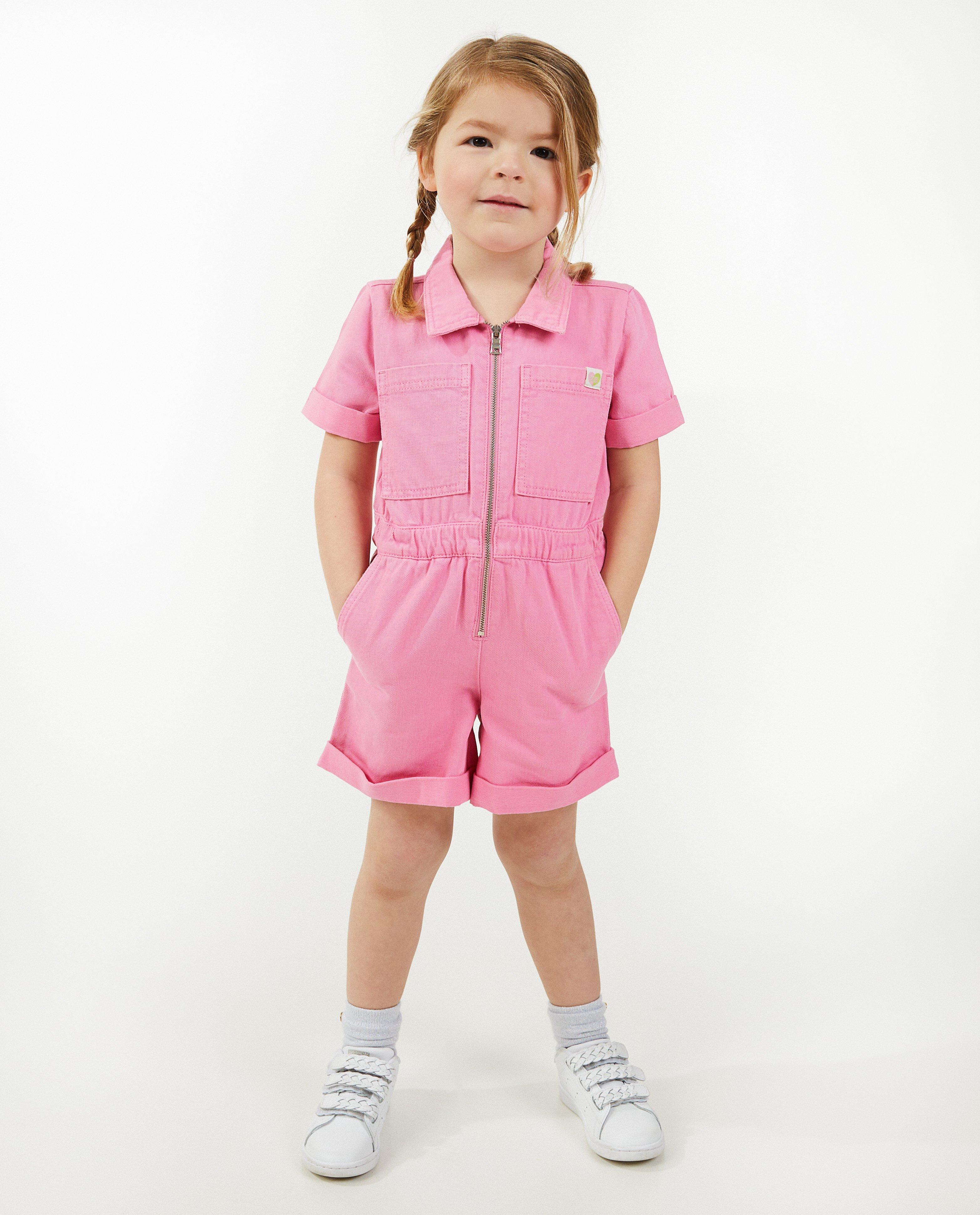 Roze jumpsuit met rits - null - K3