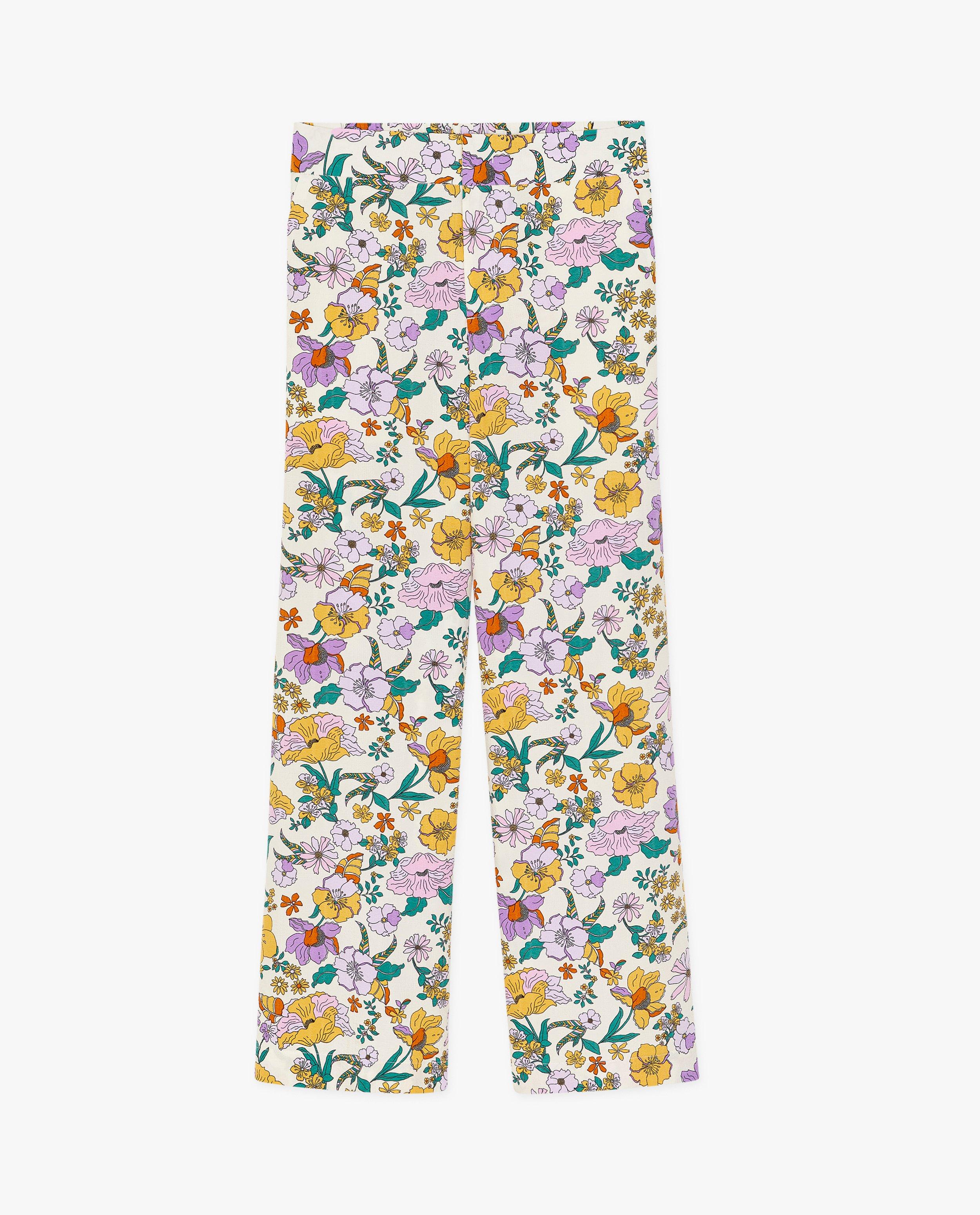 Pantalons - Pantalon à imprimé floral, jambe large