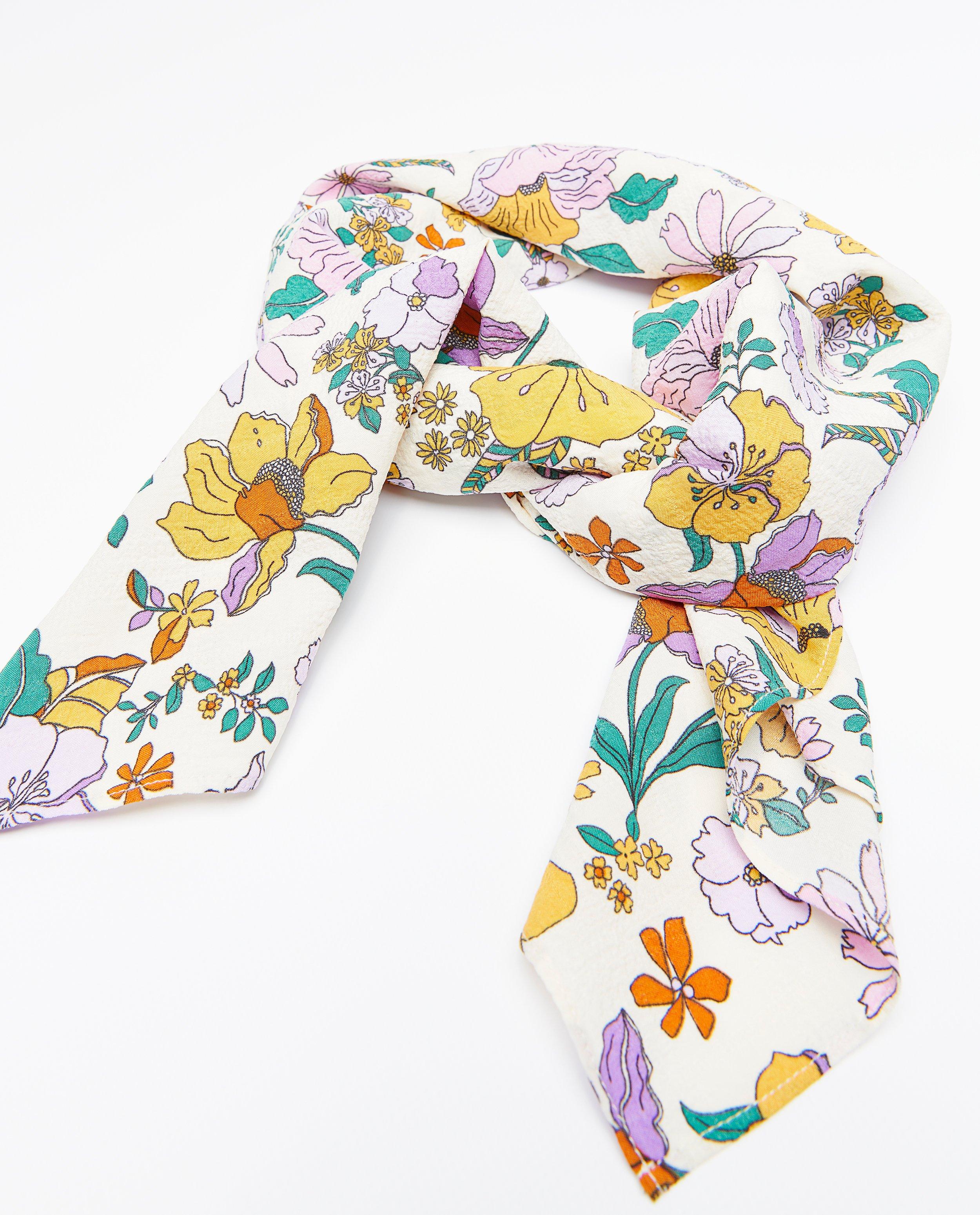 Bonneterie - Foulard à imprimé floral