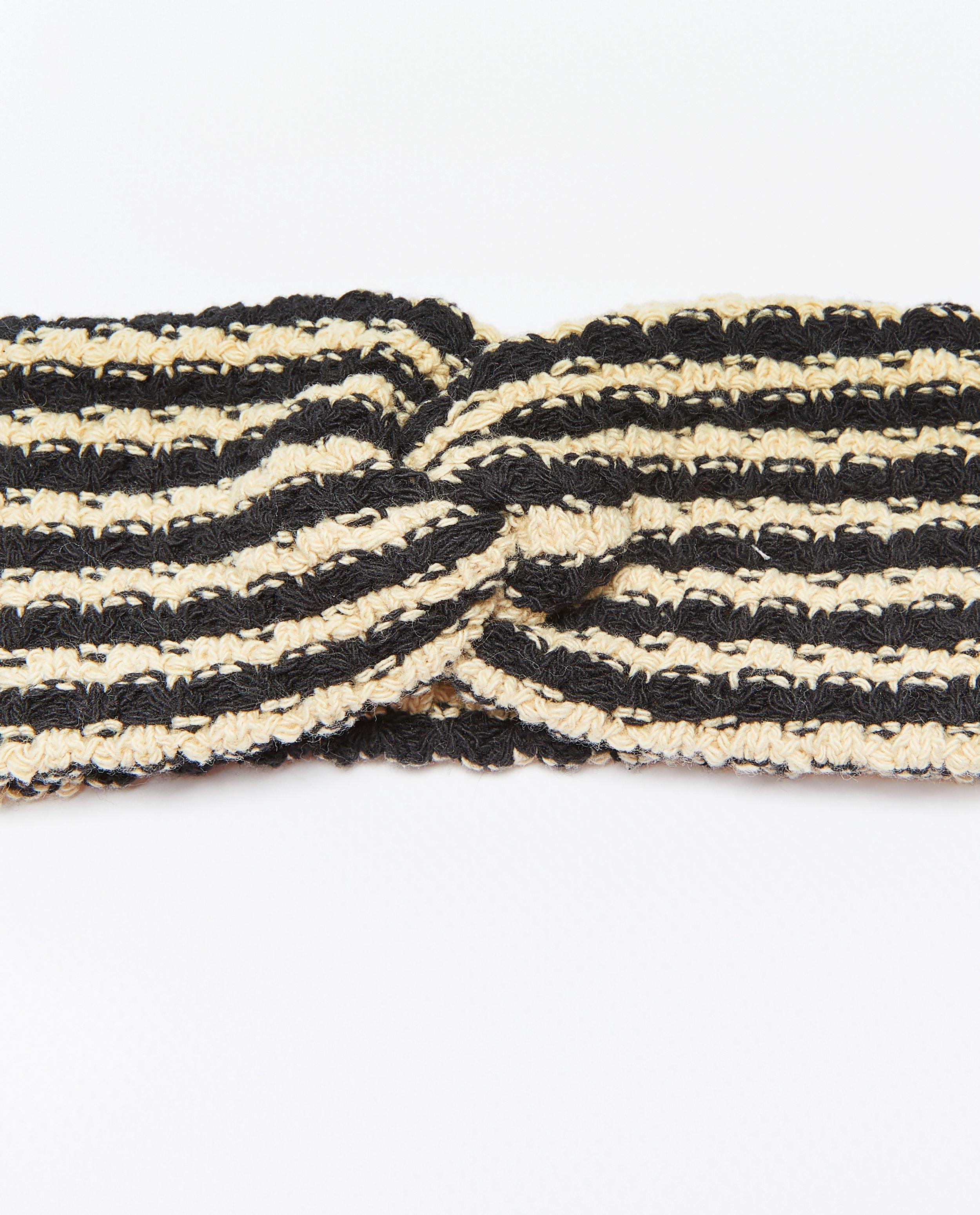 Breigoed - Crochet haarband met strepen