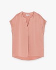 Hemden - Crêpe blouse met glans