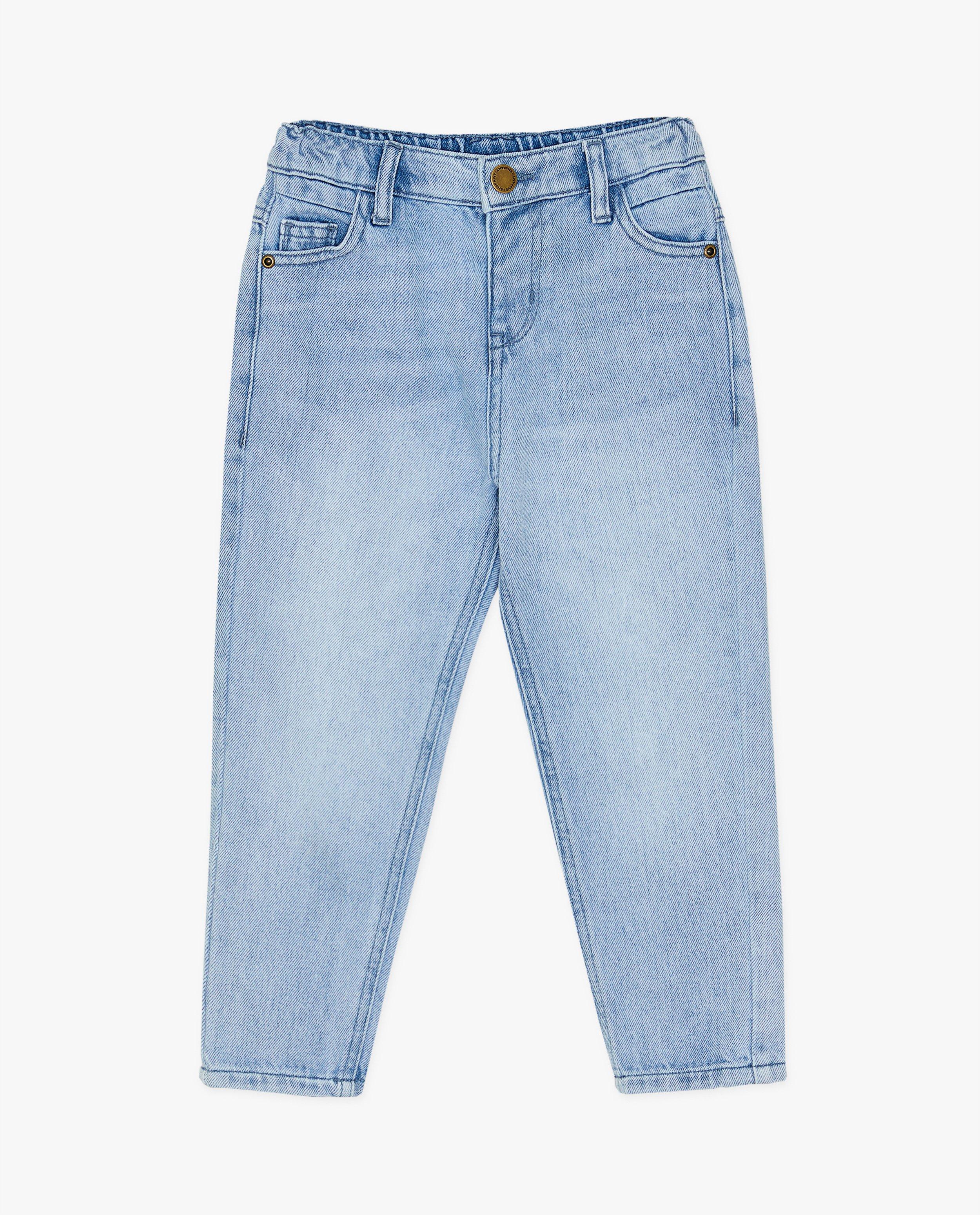 Jeans bleu clair avec bouton-pression - null - Enfant