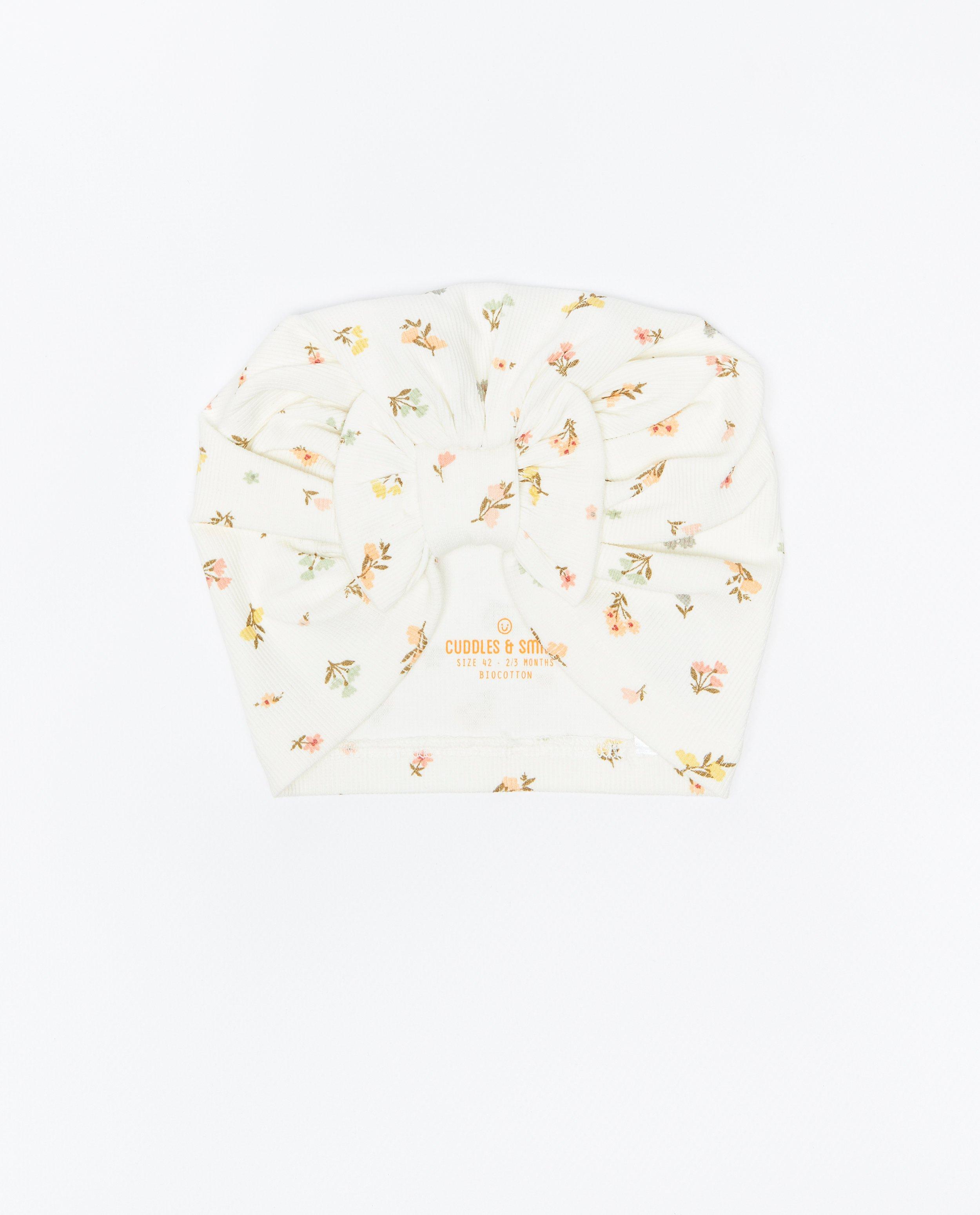 Bonnet fleuri - null - Newborn 50-68