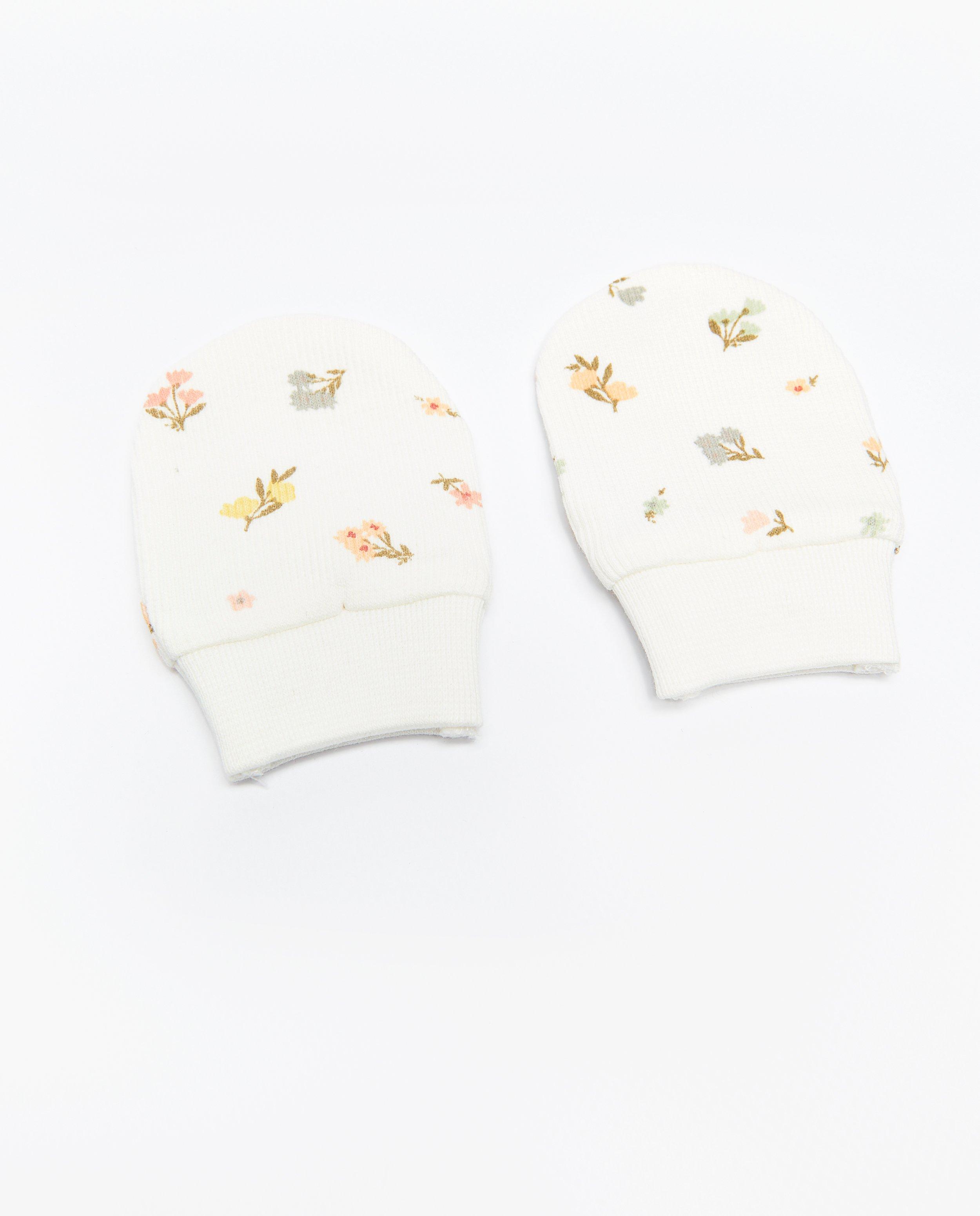 Babyspulletjes - Krabwantjes met bloemenprint