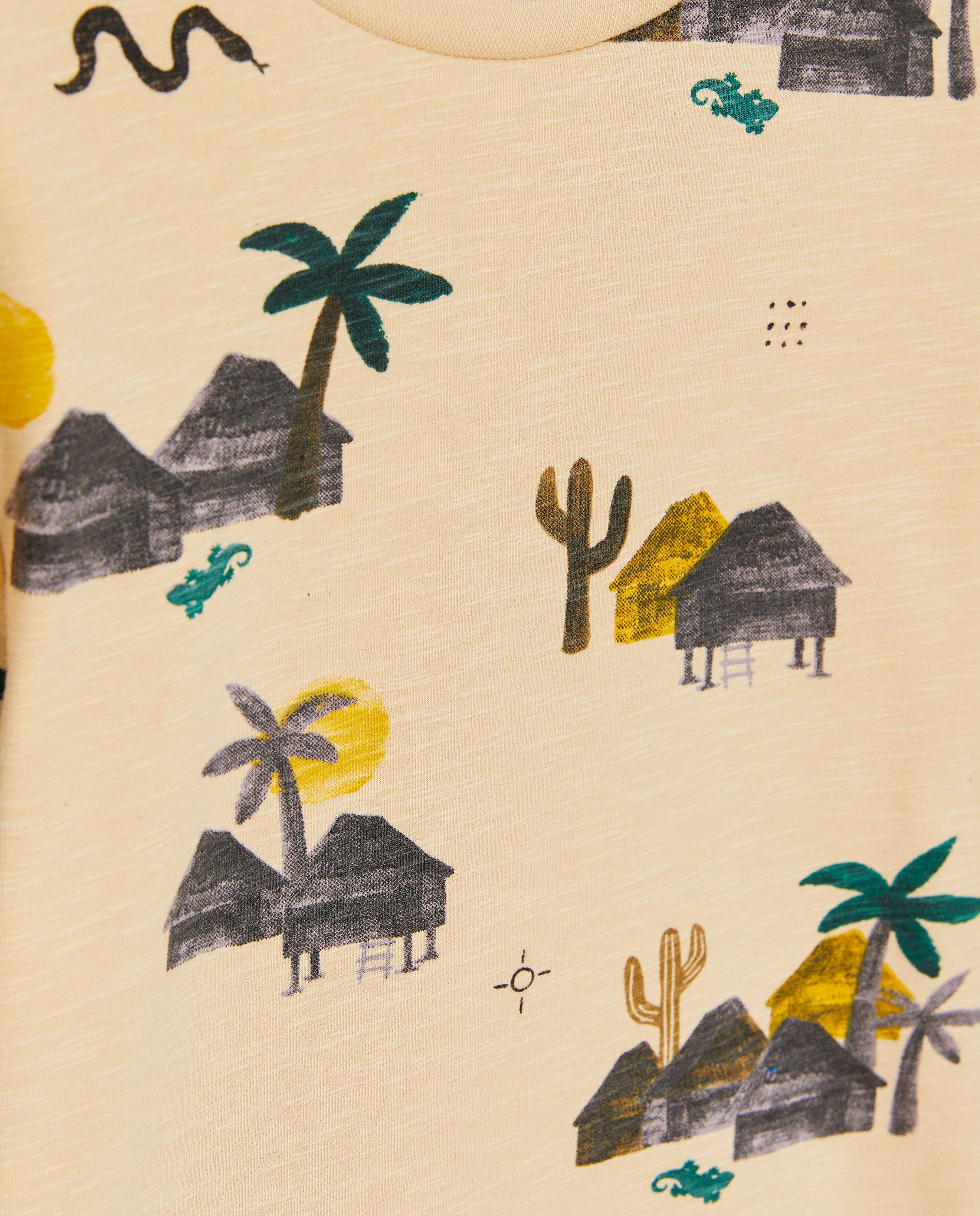 T-shirts - Beige T-shirt met print