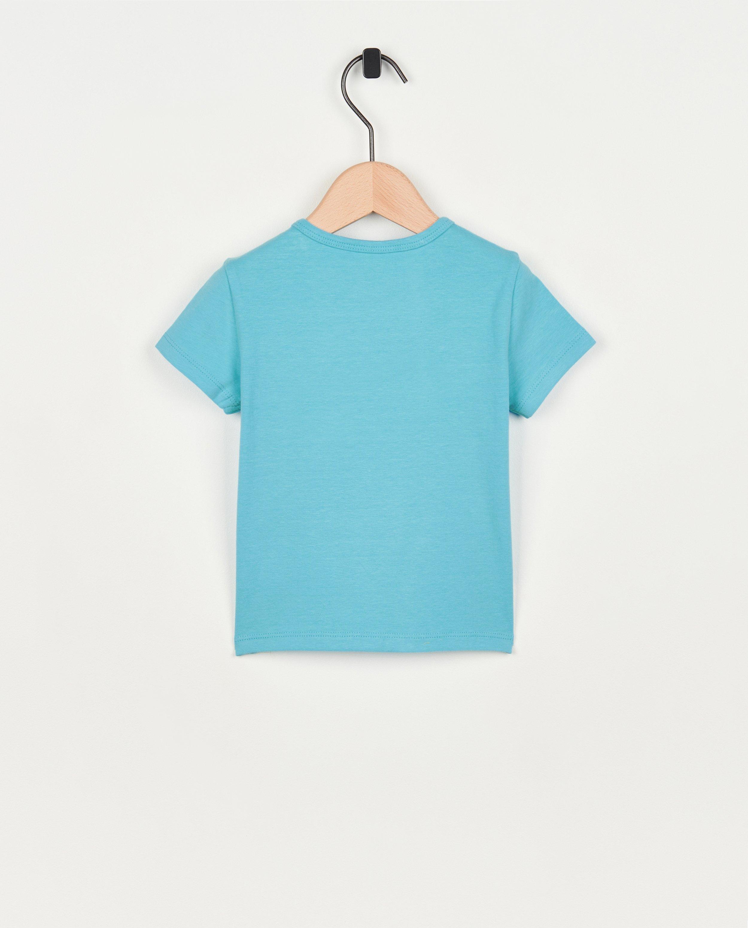 T-shirts - Blauw T-shirt met opschrift