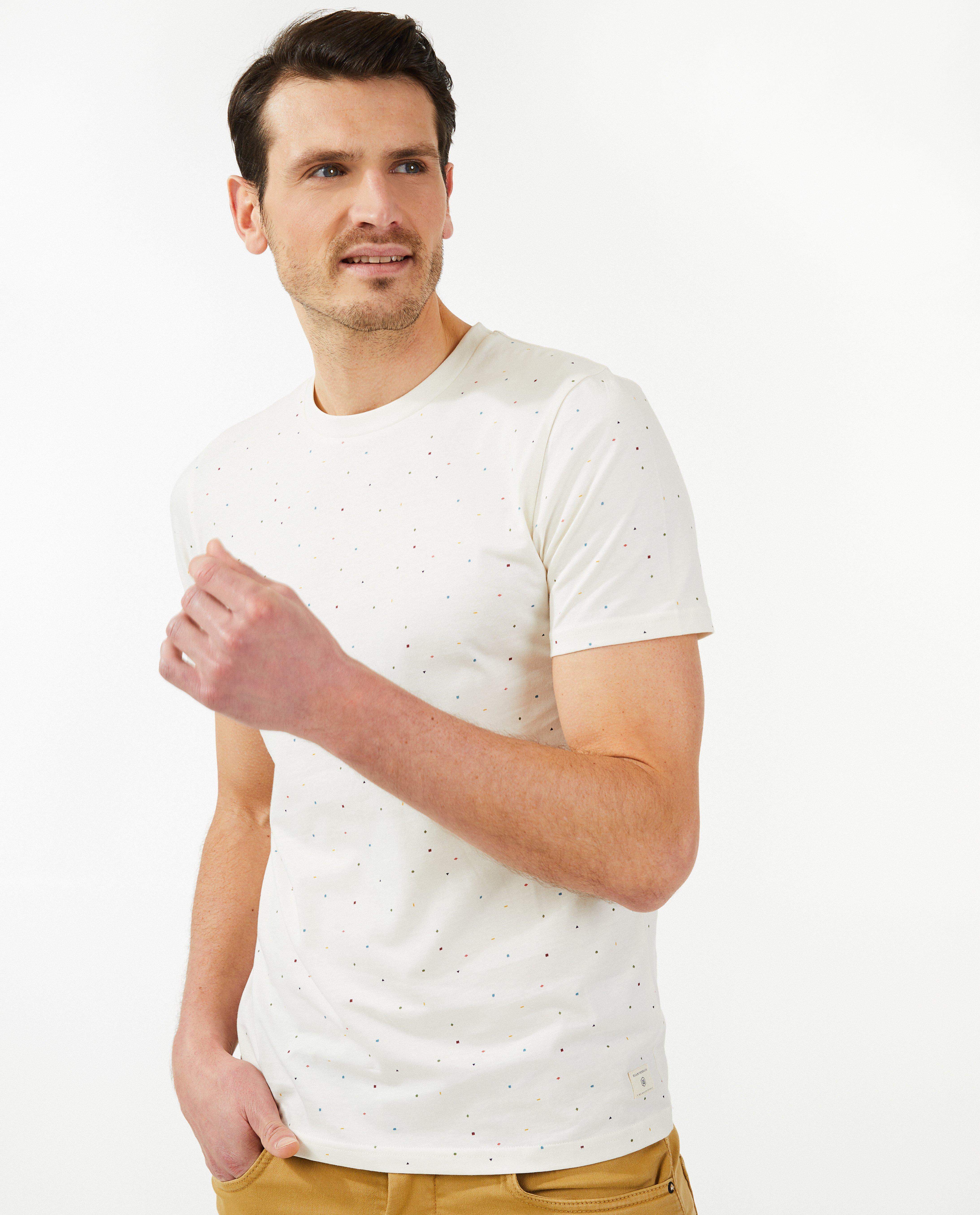 T-shirts - Blauw T-shirt met stippen
