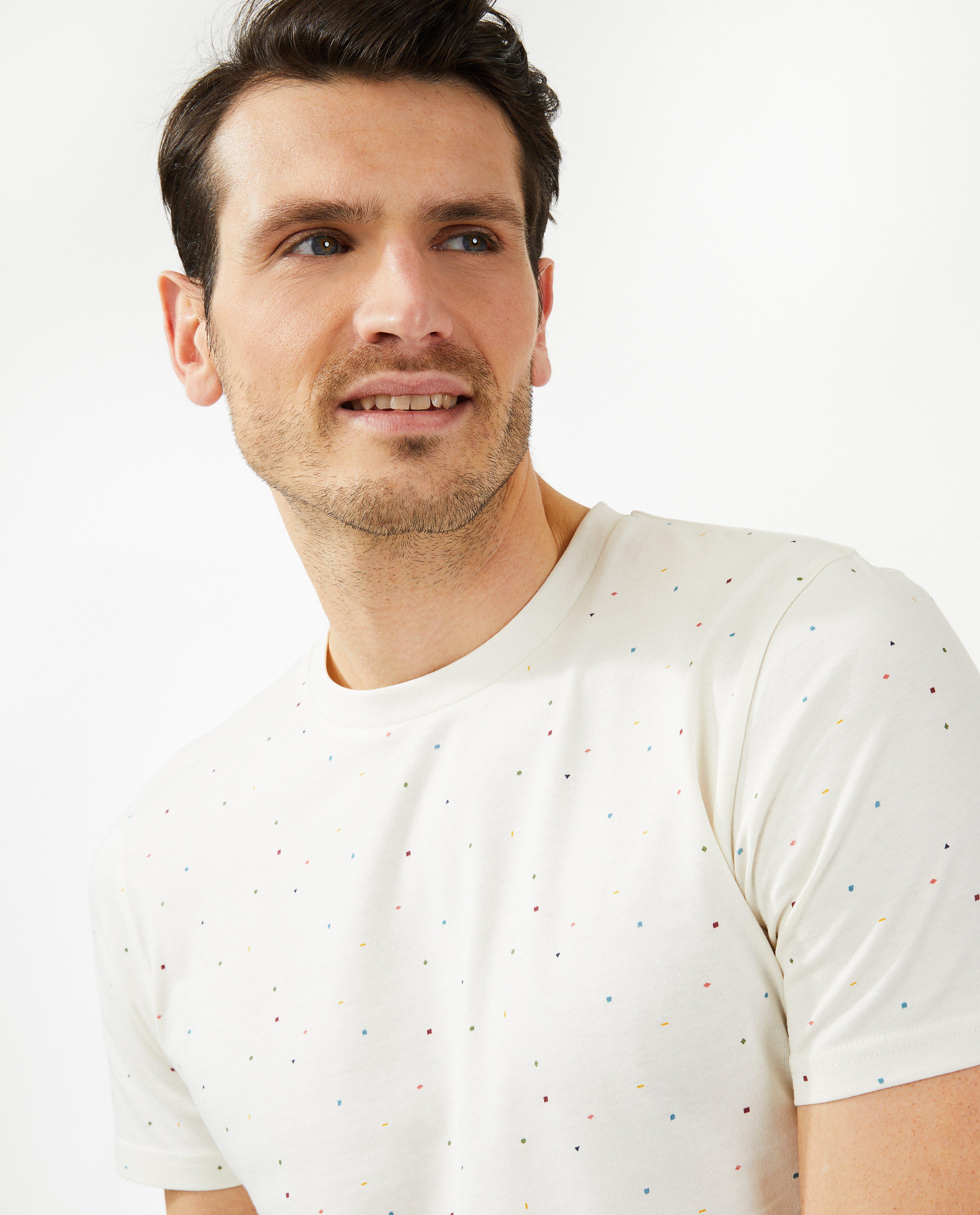 T-shirts - T-shirt bleu à pois