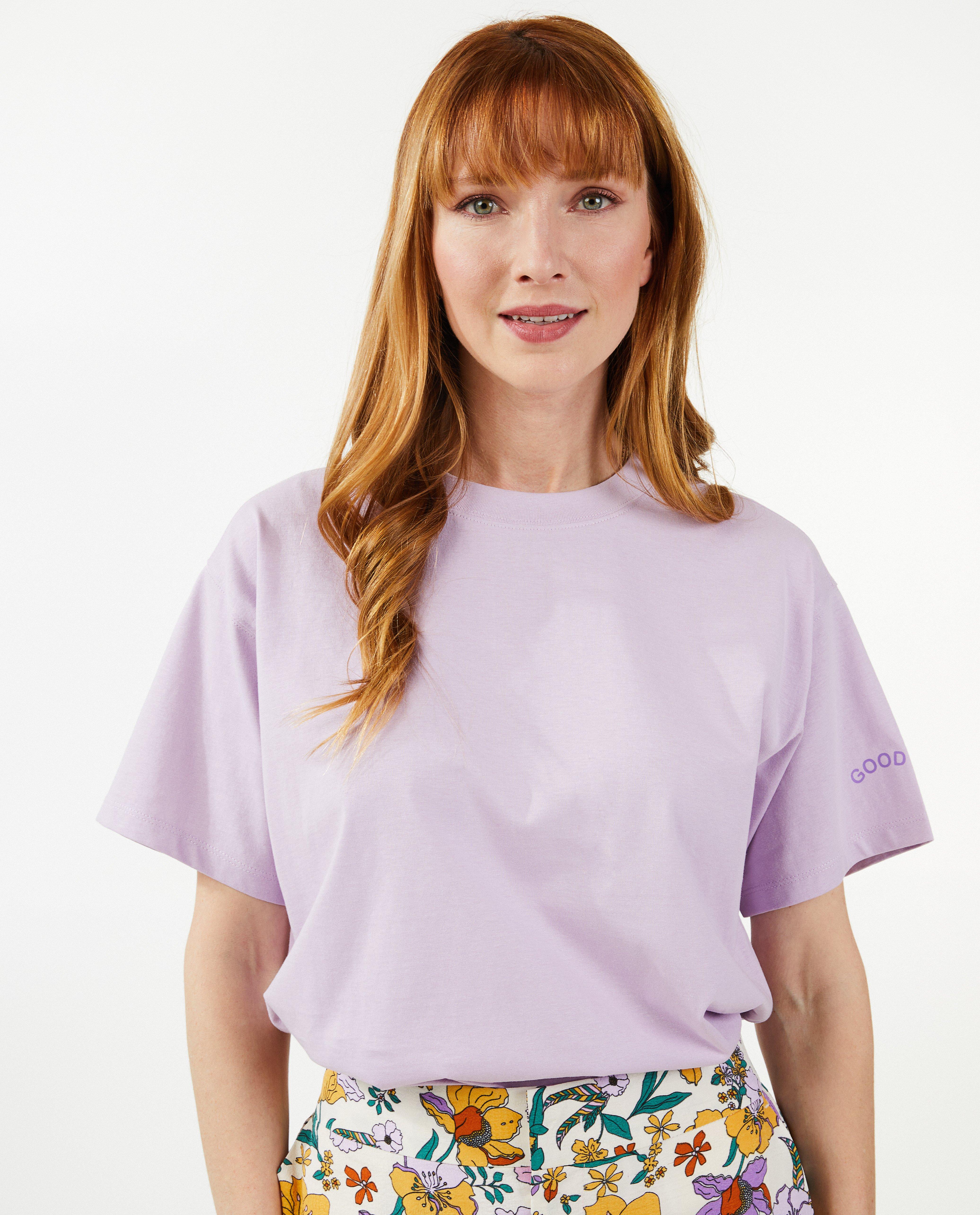 T-shirts - T-shirt met opschrift Good vibes
