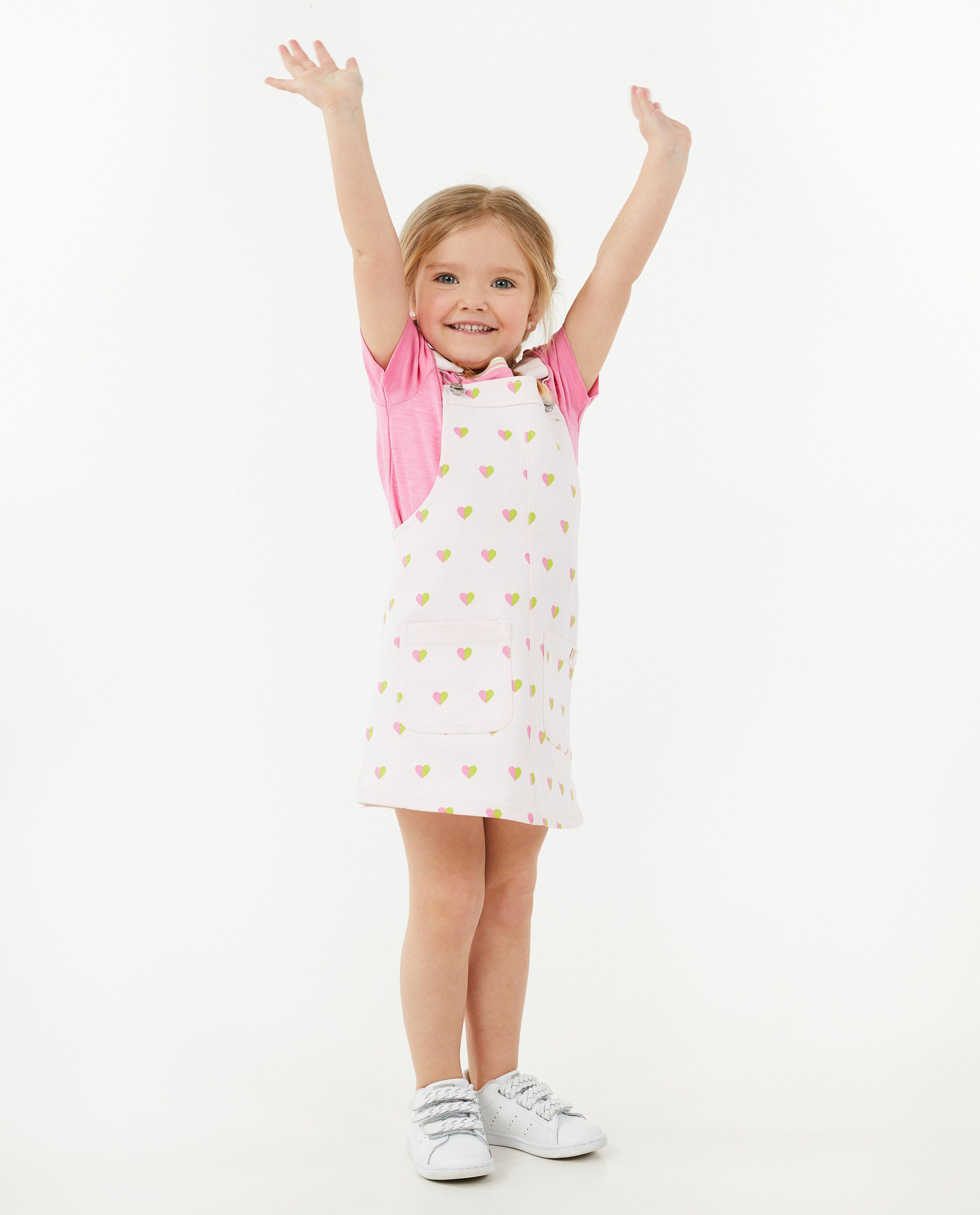 Roze salopettejurk met print - null - K3