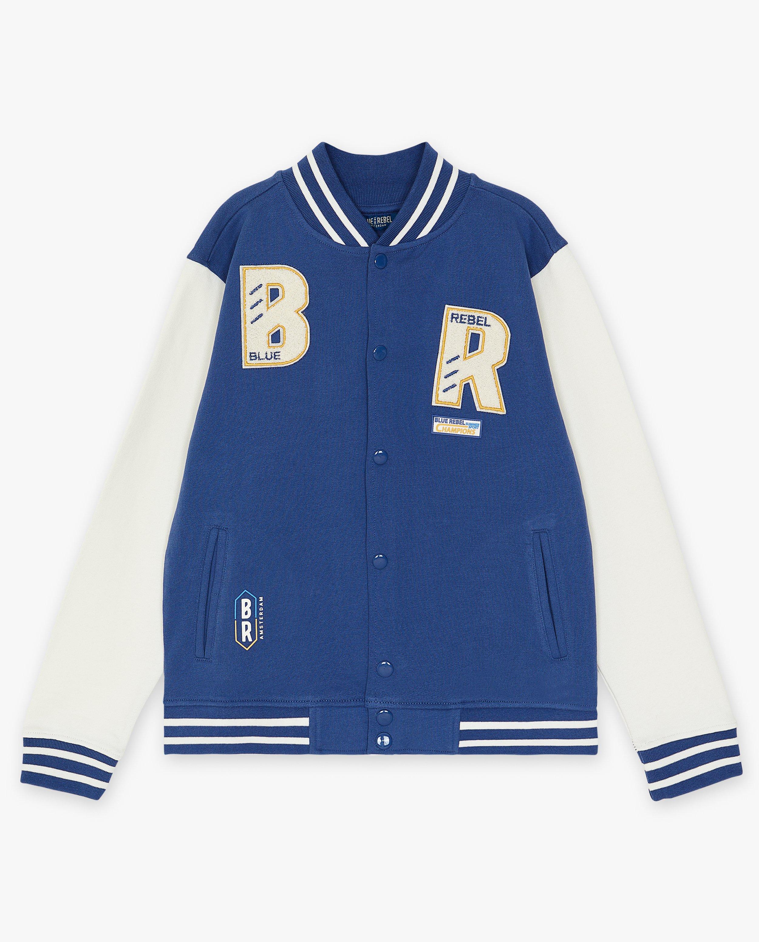 Blauw baseball vest - null - Blue Rebel