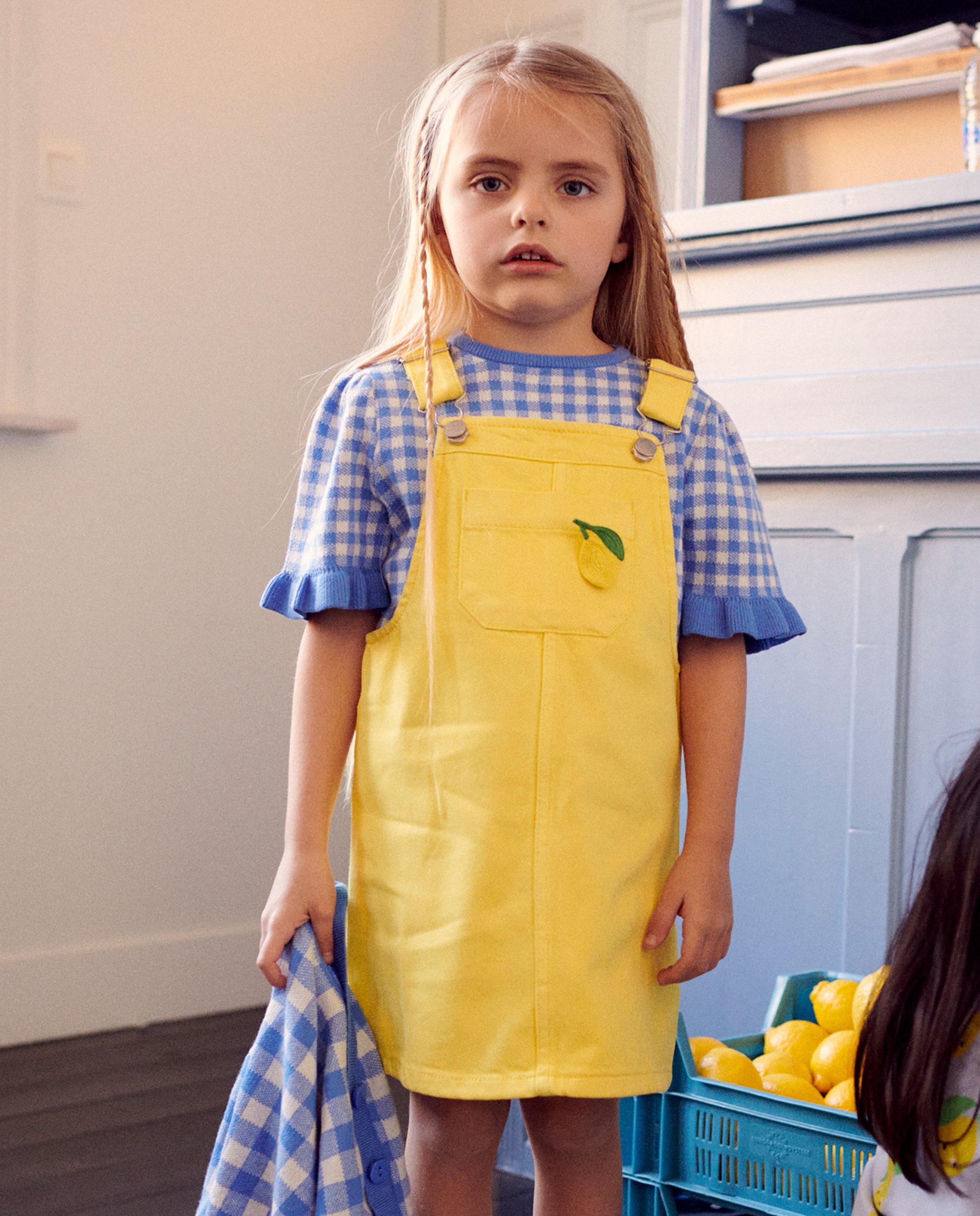 Robe salopette jaune