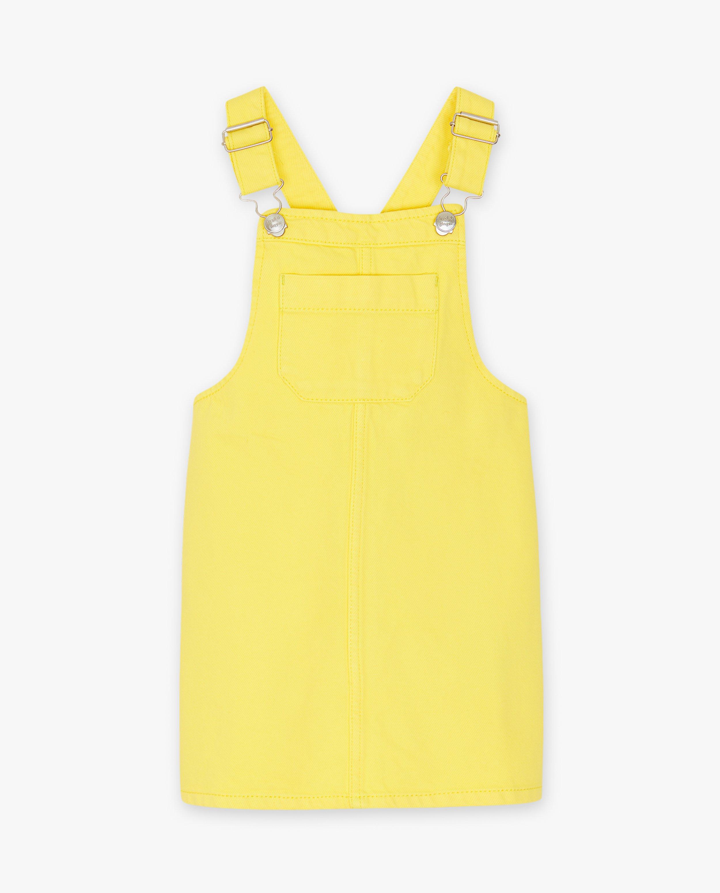 Robes - Robe-salopette jaune